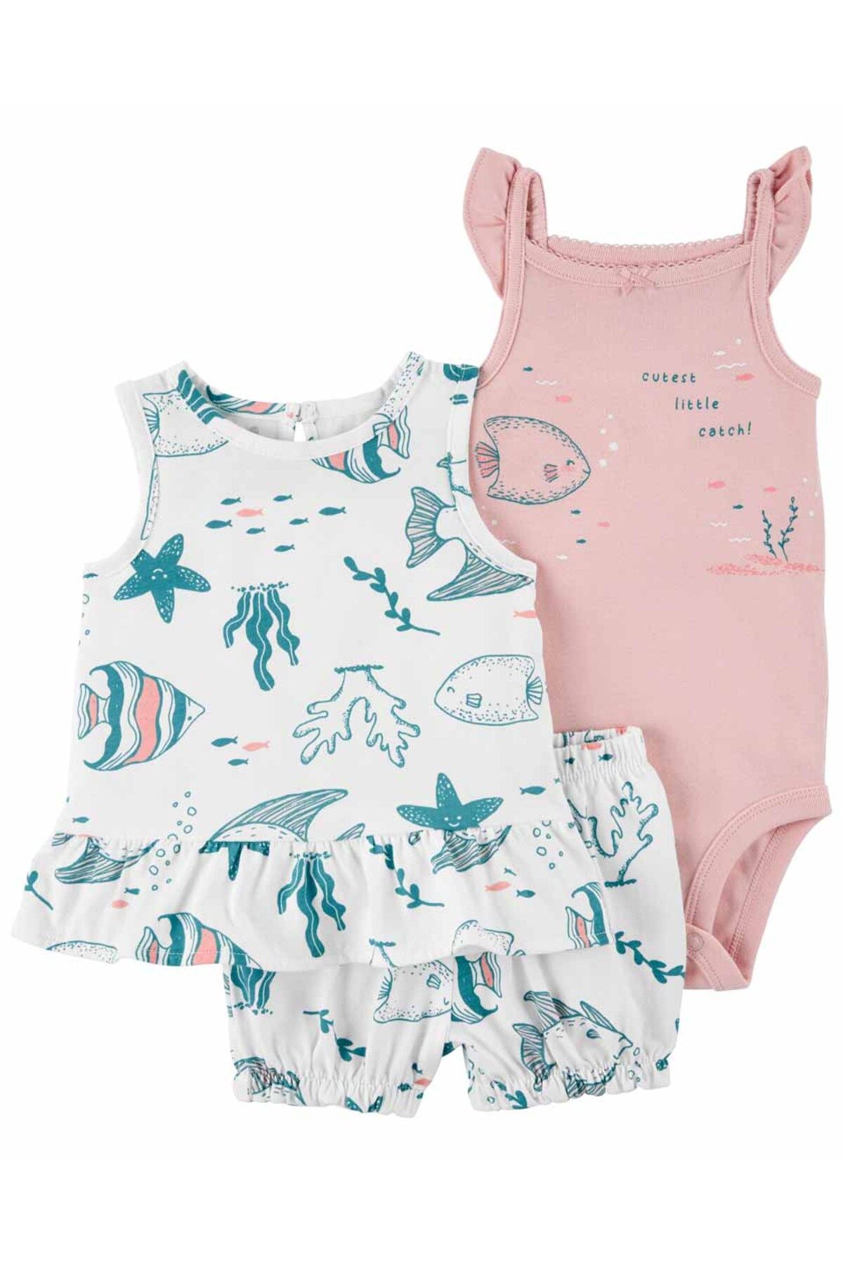 Carter's Kız Bebek Elbiseli Set 3'lü Paket