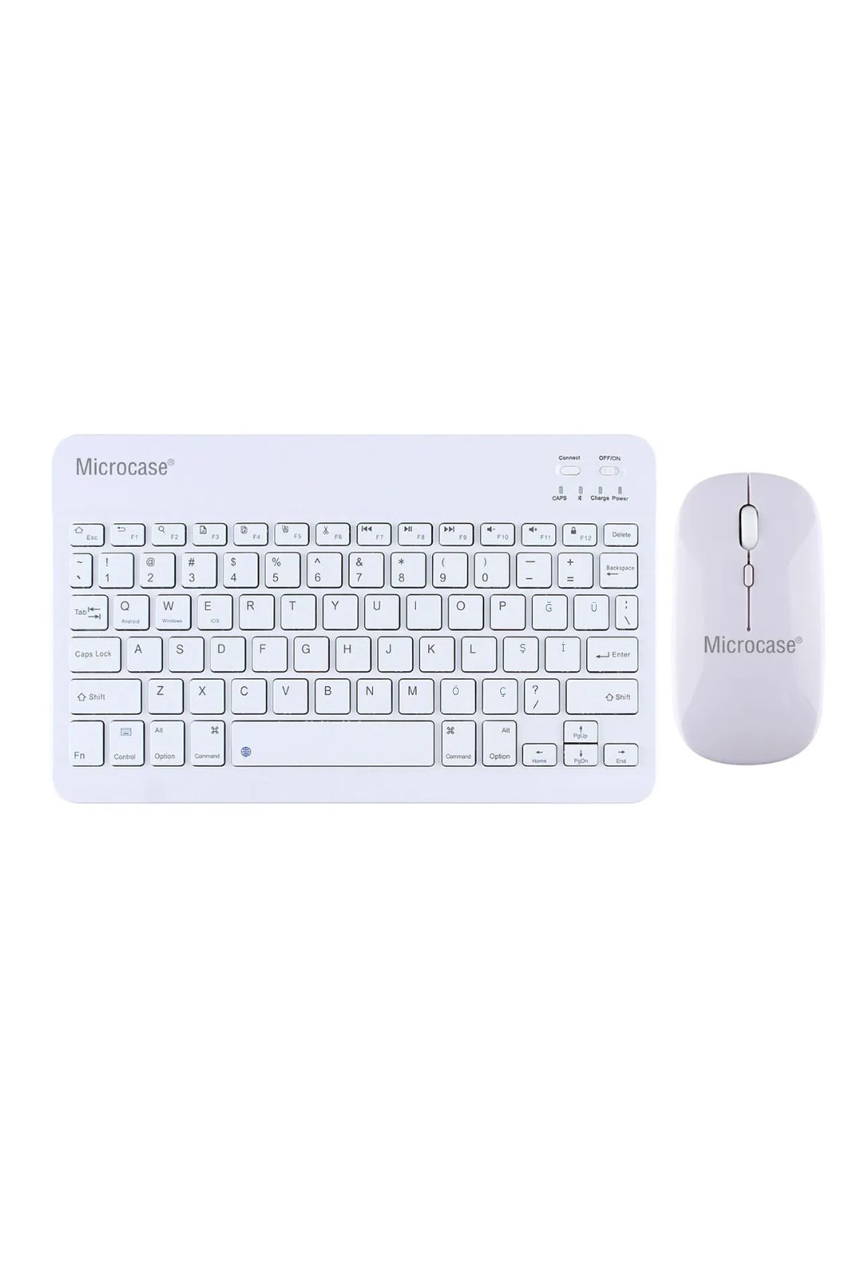 Microcase Tablet ve Telefonlar için Bluetooth Türkçe Q Klavye ve Mouse Set - AL3476