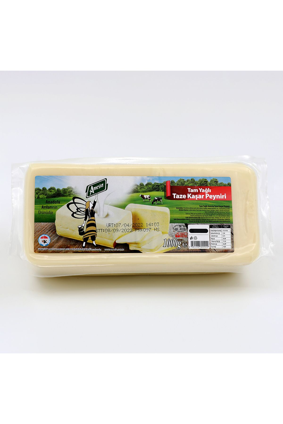 Amesia Kaşar Peynir 1000 gr