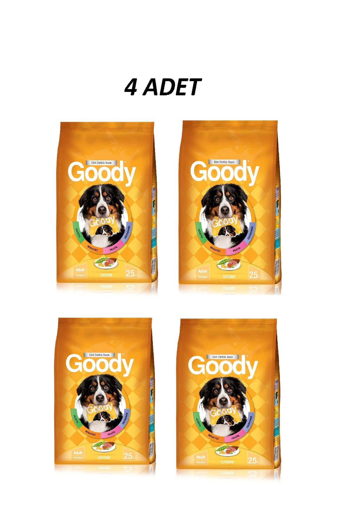 Goody Adult Süper Mix Hassas Yetişkin Köpek Maması 2.5 kg X 4 ADET