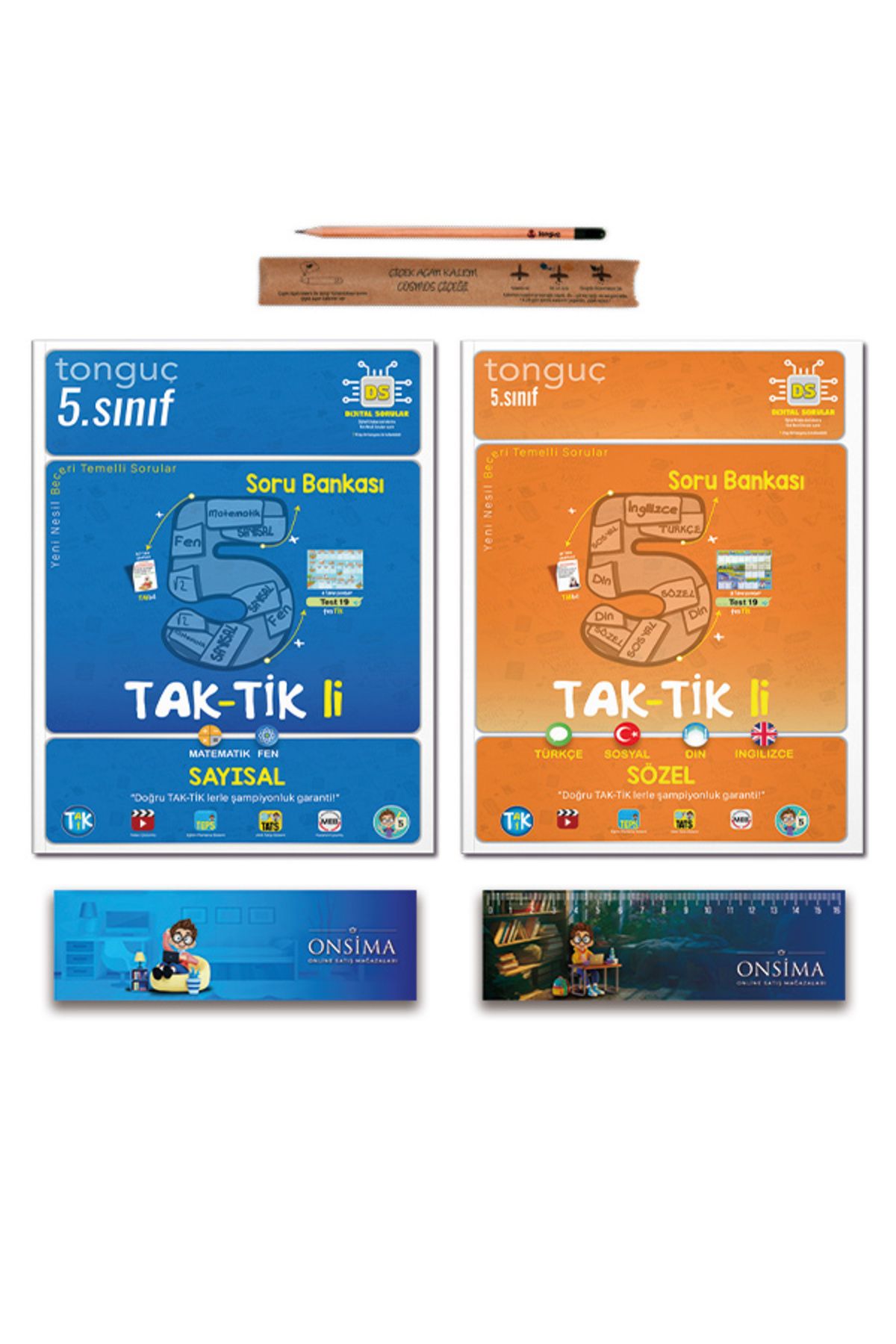 Tonguç Yayınları 5. Sınıf Taktikli Soru Bankası Tüm Dersler Seti - Sözel Sayısal Set 2 Kitap