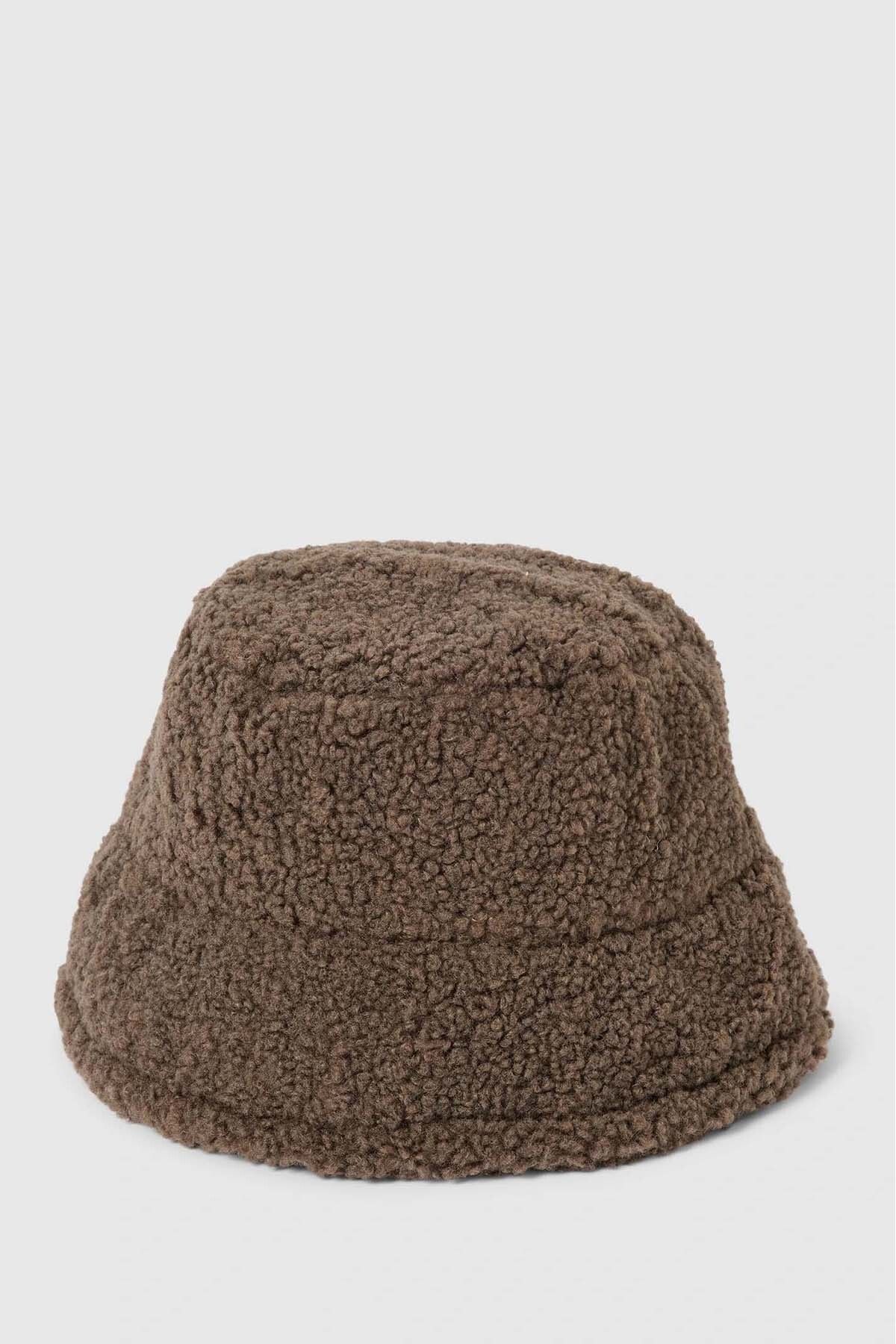 Only Kadın Onlthea Teddy Polar Şapka 15298593 Kahverengi