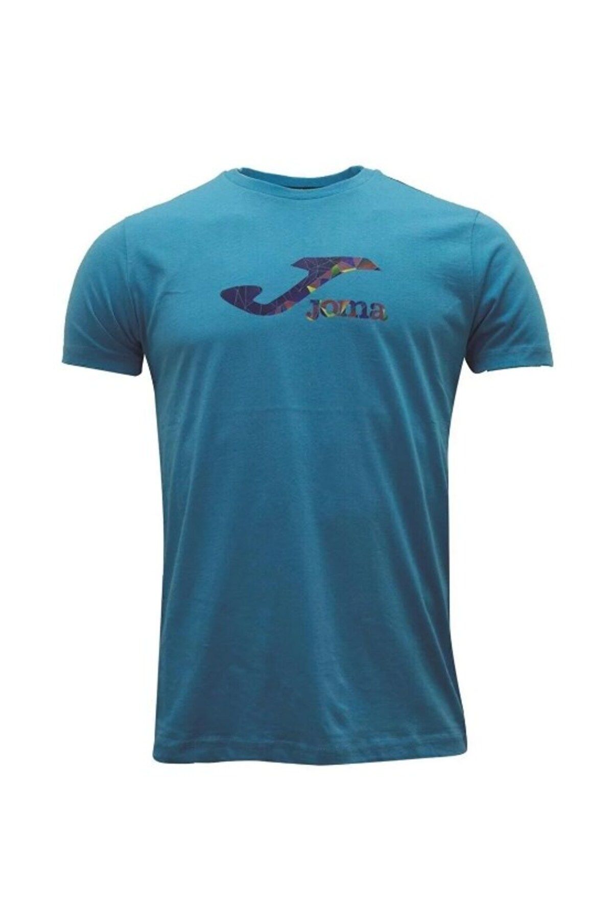 Joma PAINT - Erkek Turkuaz Pamuklu T-shirt - 4231121