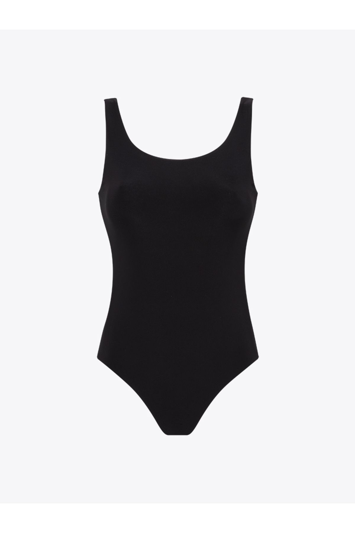 Rivus Yüzücü Atlet Kesim Alttan Çıtçıtlı Body - Siyah