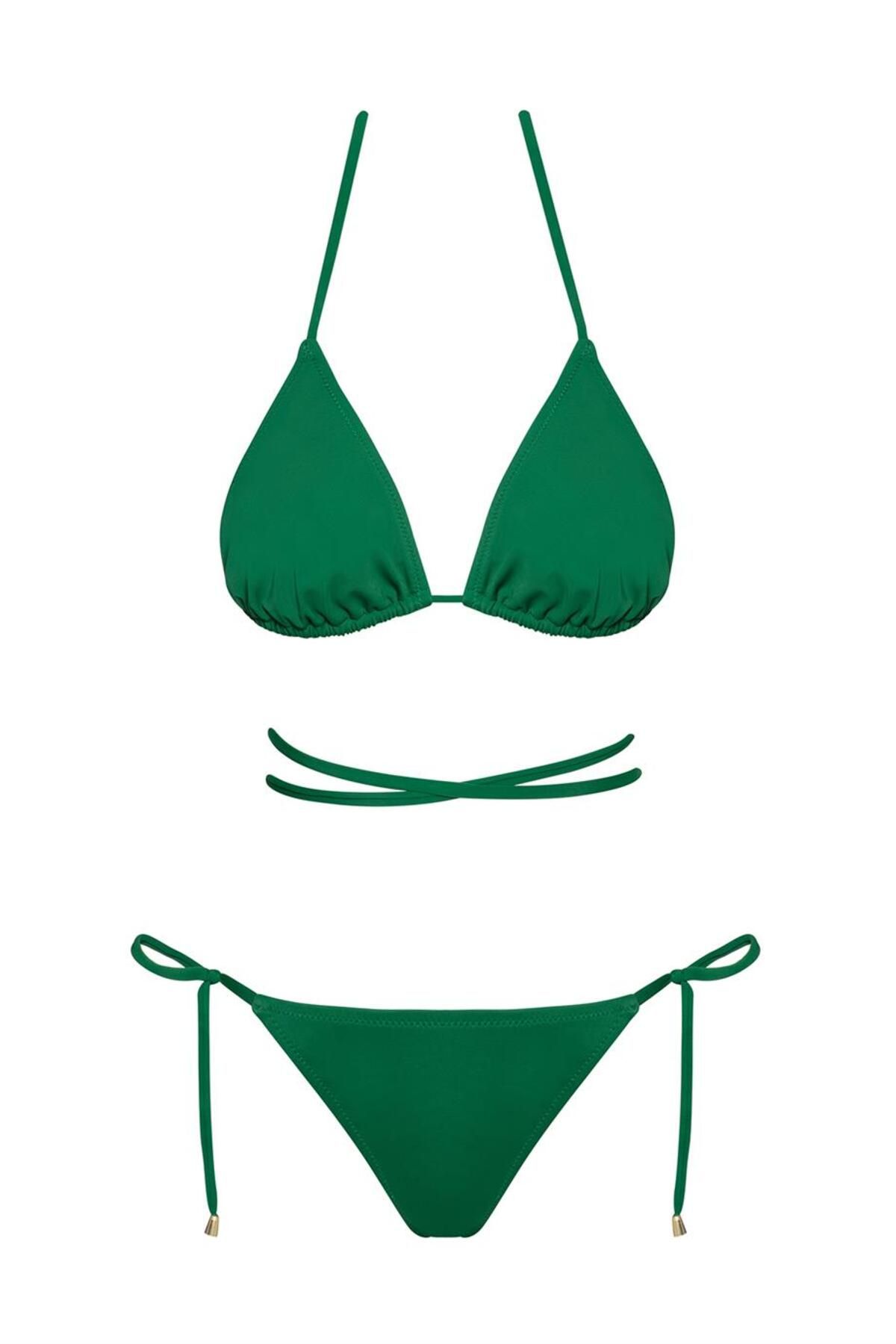 SAILOR moda Brezilya Üçgen Ipli Bikini Takım