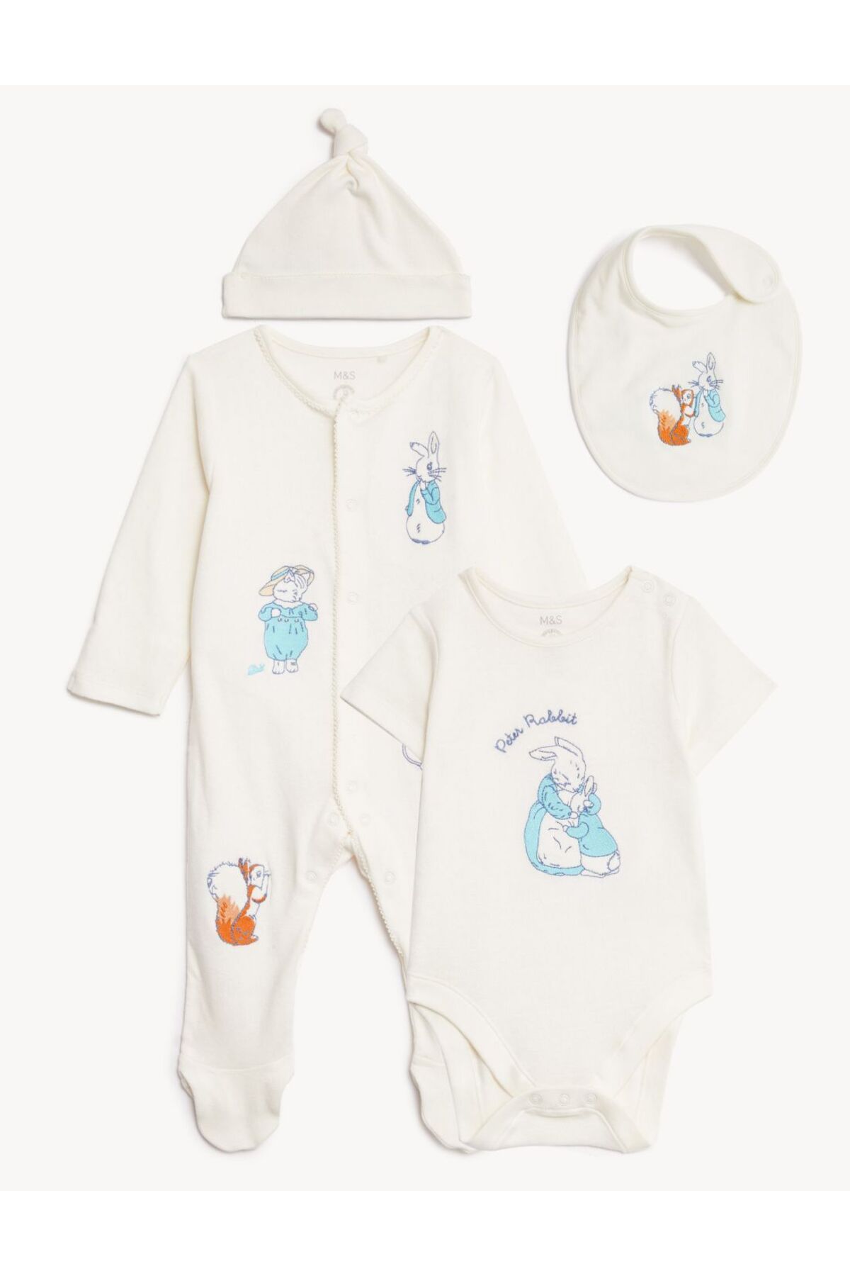 Marks & Spencer Saf Pamuklu Peter Rabbit™ 4'lü Başlangıç Seti 0-12 Ay