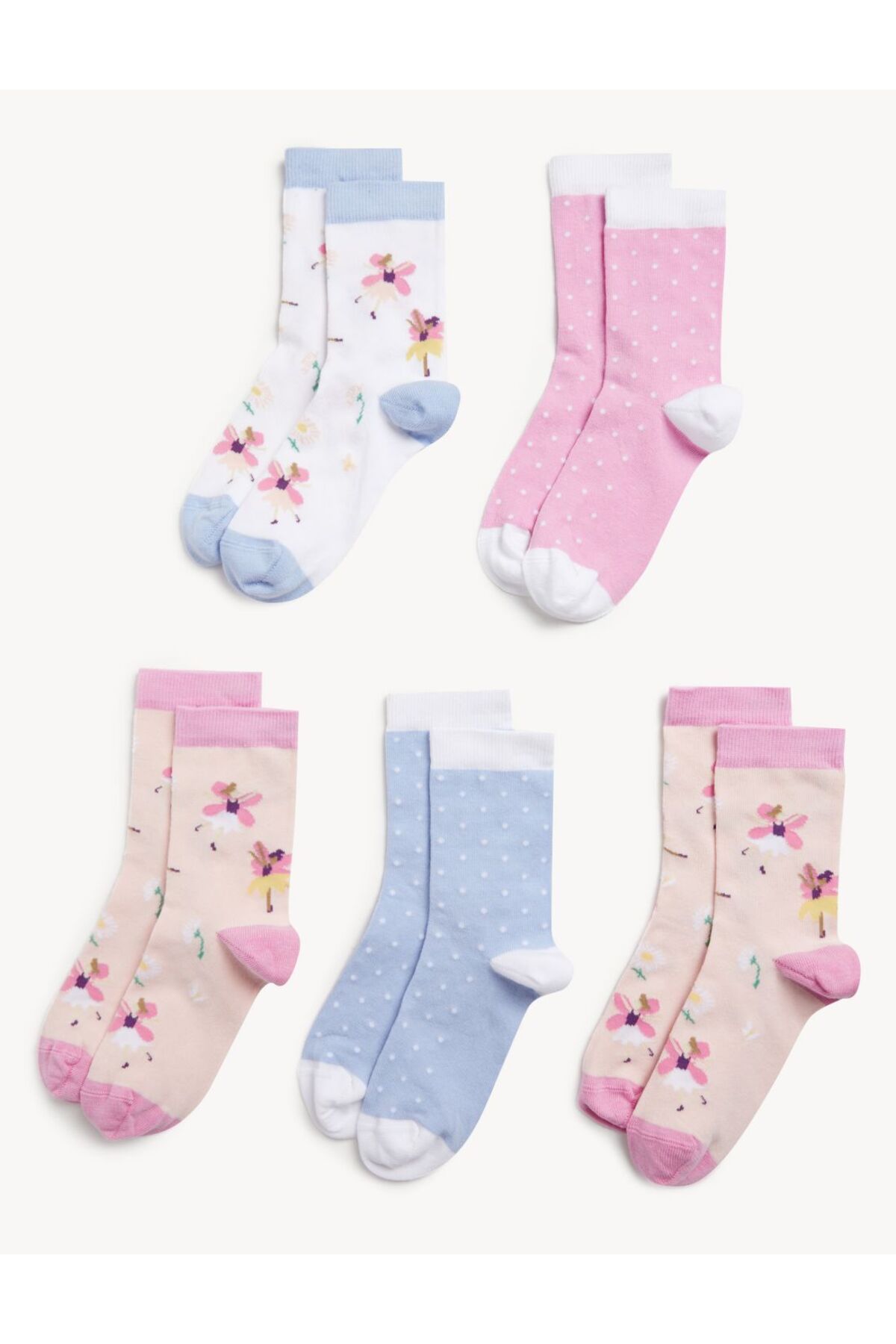 Marks & Spencer 5'li Balerin Desenli Çorap
