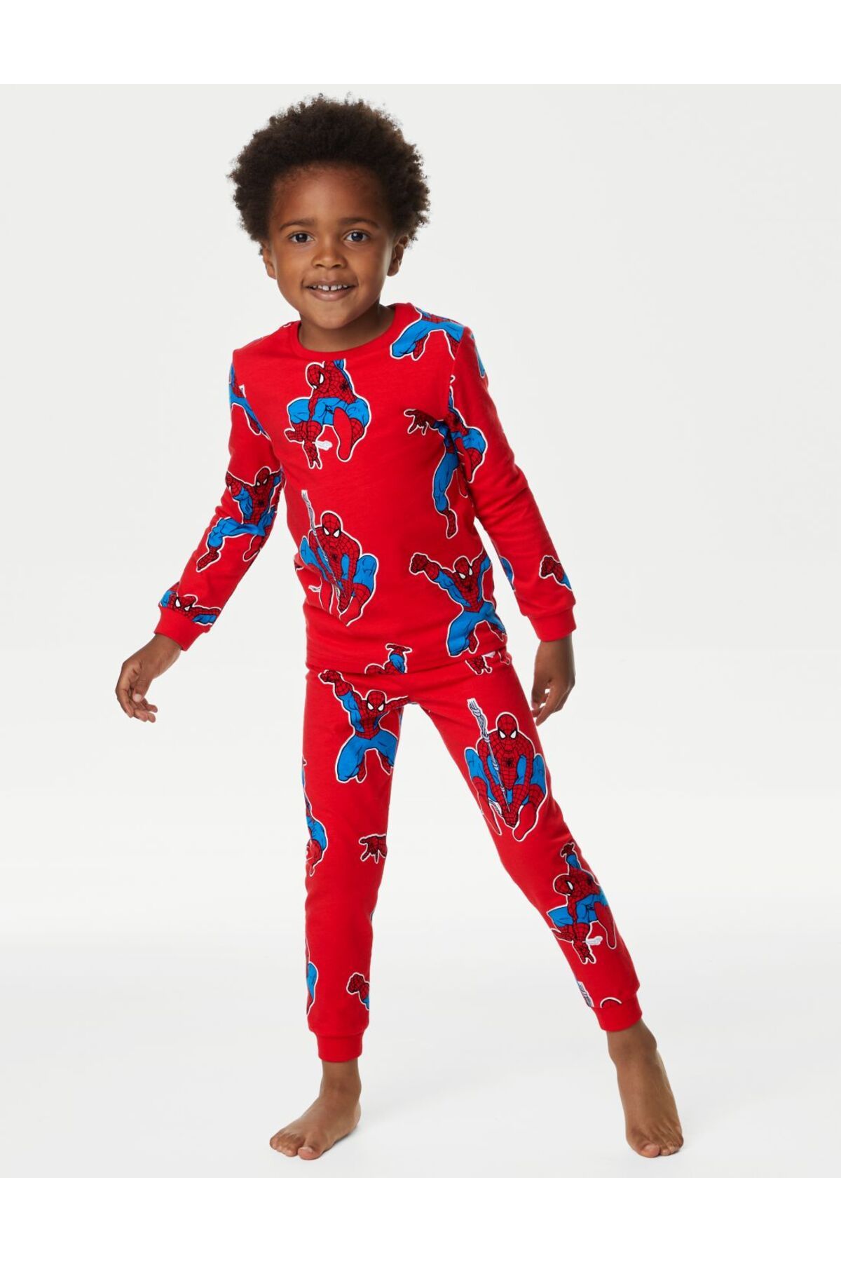 Marks & Spencer Spider-Man™ Uzun Kollu Pijama Takımı (2-7 Yaş)