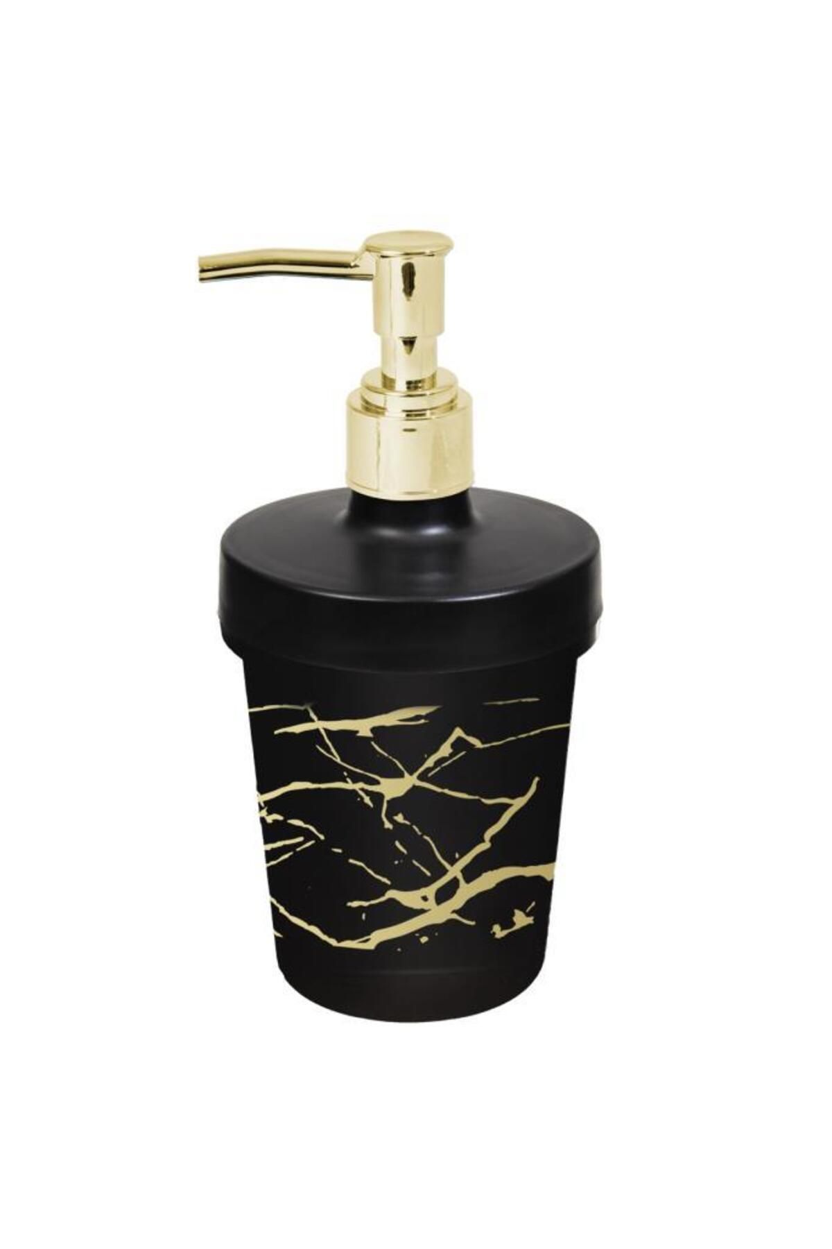 Herevin 320 Cc Altın Mermer Desenli Sıvı Sabunluk