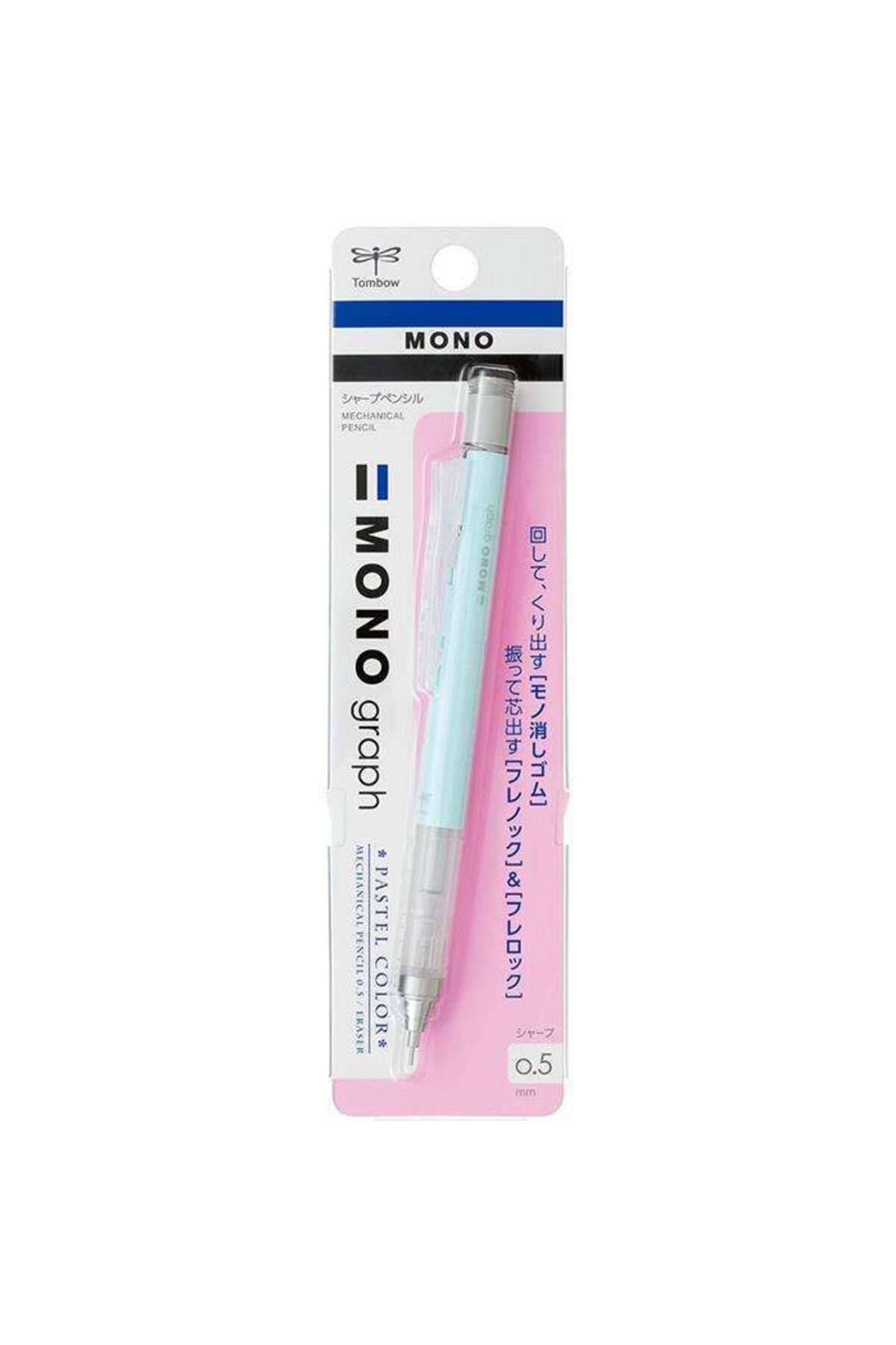 Tombow Mono Graph Shaker Uçlu Kalem 0,5 Mm Pastel Buz Mavi