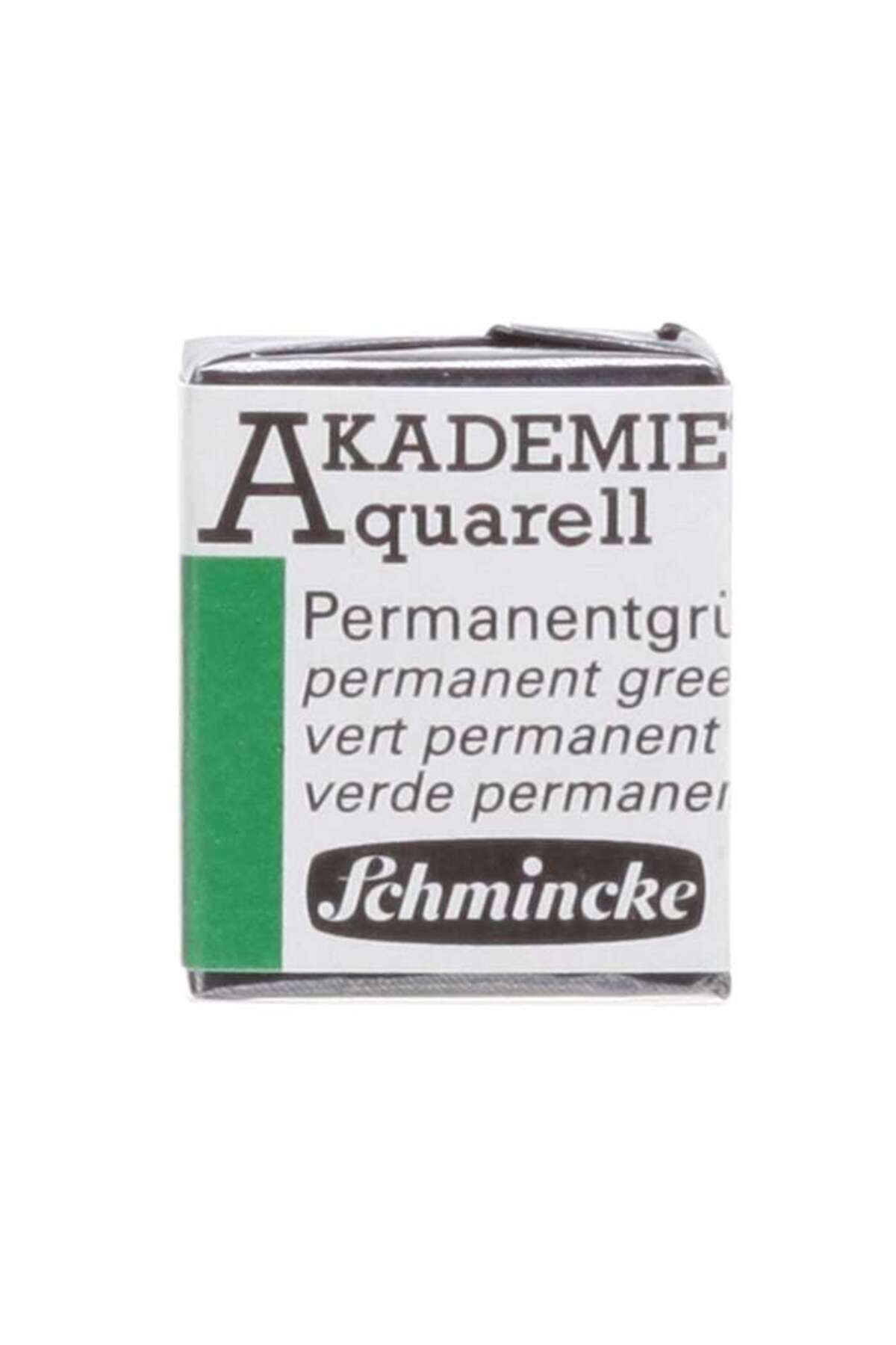 Schmincke Akademie Yarım Tablet Sulu Boya Permanent Green