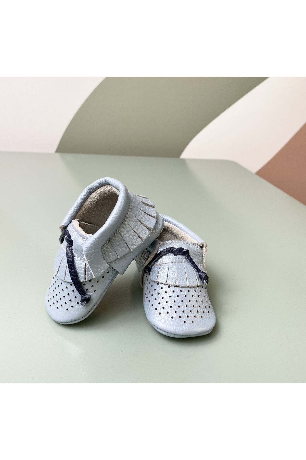 BON CHİC BABY Bebek & Çocuk Deri Makosen Ayakkabı