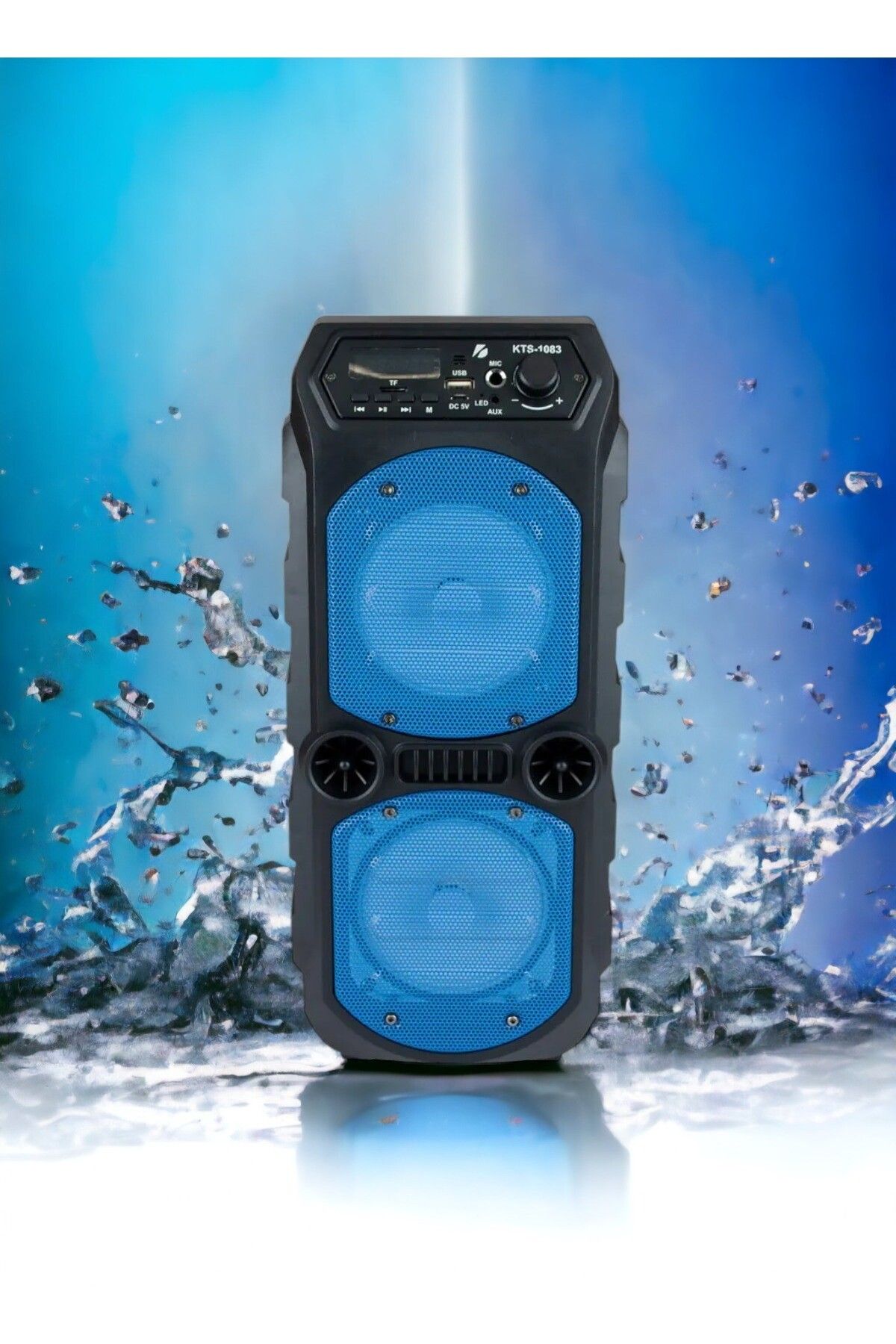 resolut Bluetooth Hoparlör Ses Bombası Ledli Speaker Aux Ses Sistemi Işıklı Ses Bombası