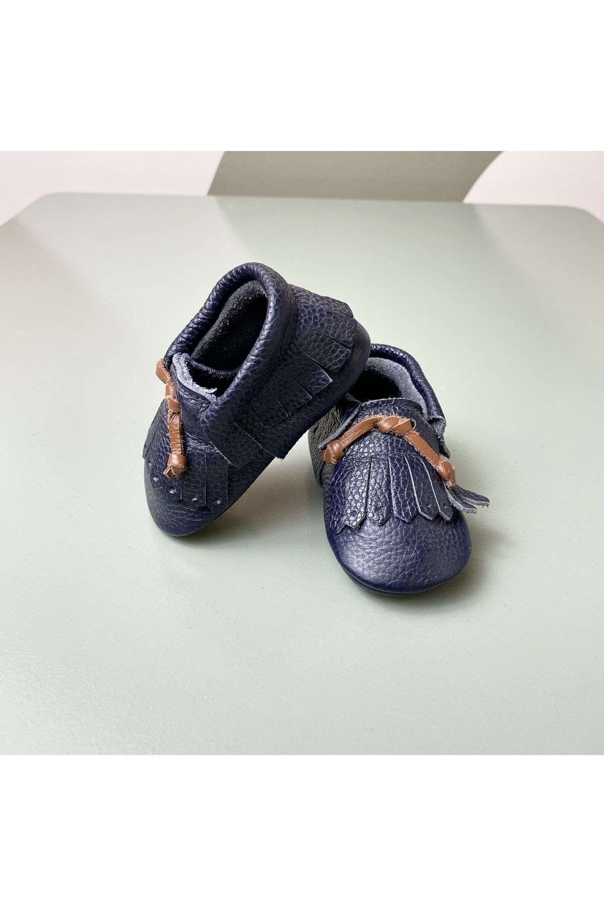 BON CHİC BABY Bebek& Çocuk Deri Makosen Ayakkabı