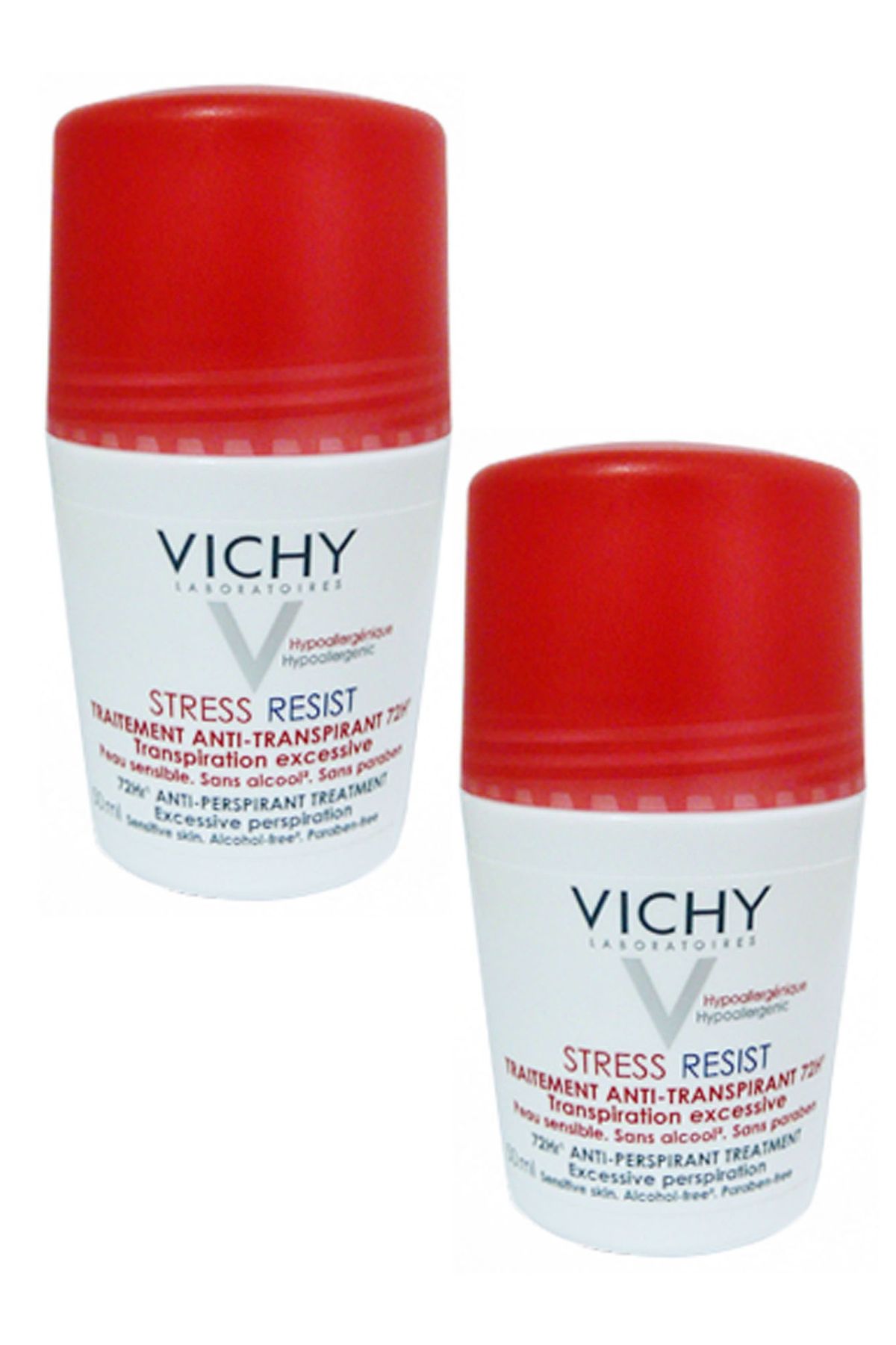Vichy Deo Stress Resist YoğunTerleme Karşıtı Deodorant Roll-On 72 Saat 50ml 2'li