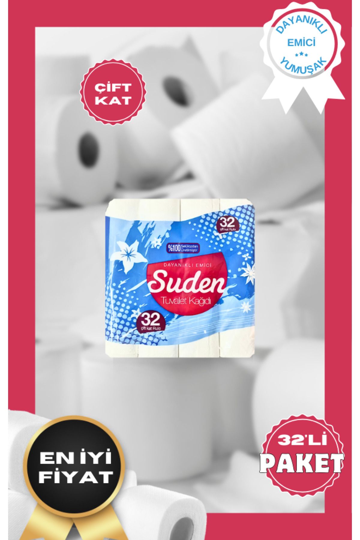 SUDEN Avantaj Paket Tuvalet Kağıdı 32 Adet