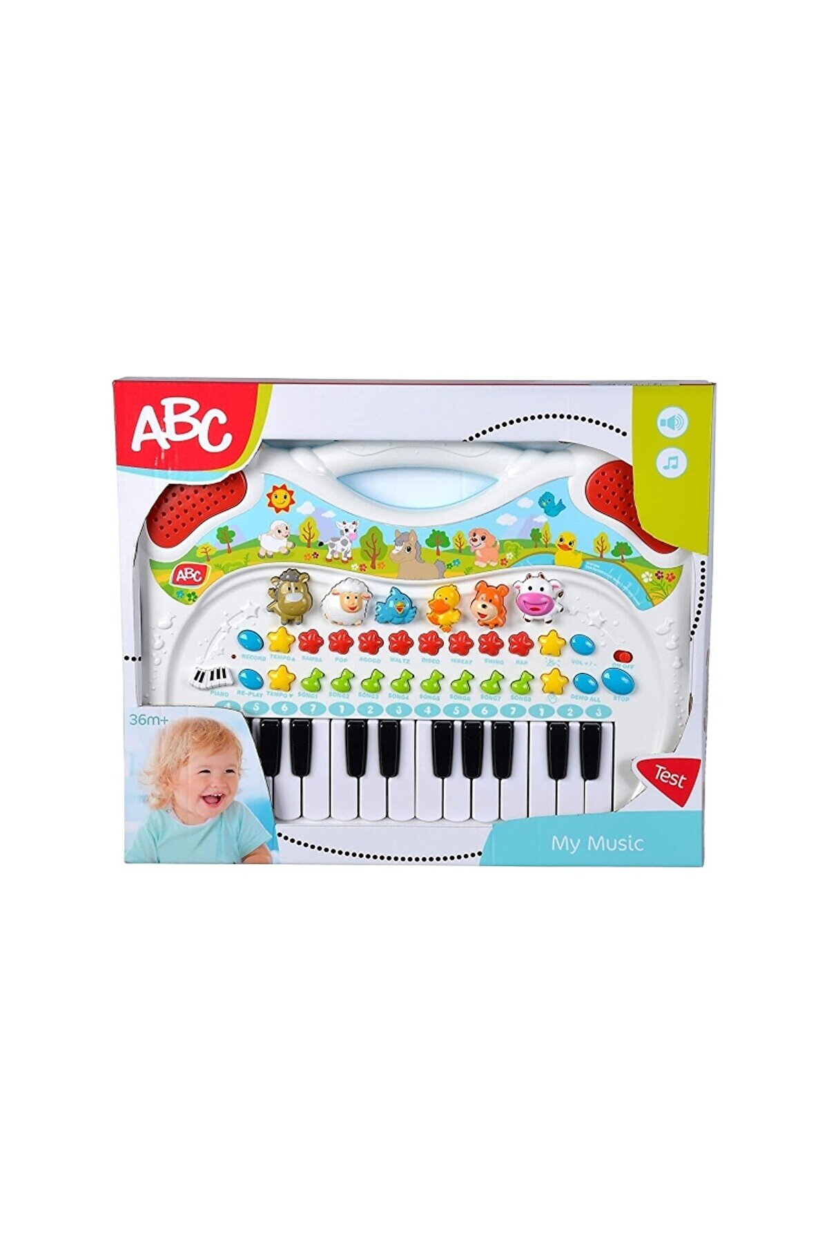 Clavier Sur Pied "My Music World" Simba - 31 Touches, Micro, Tabouret - Jouet Musical Pour Filles Dès 3 Ans