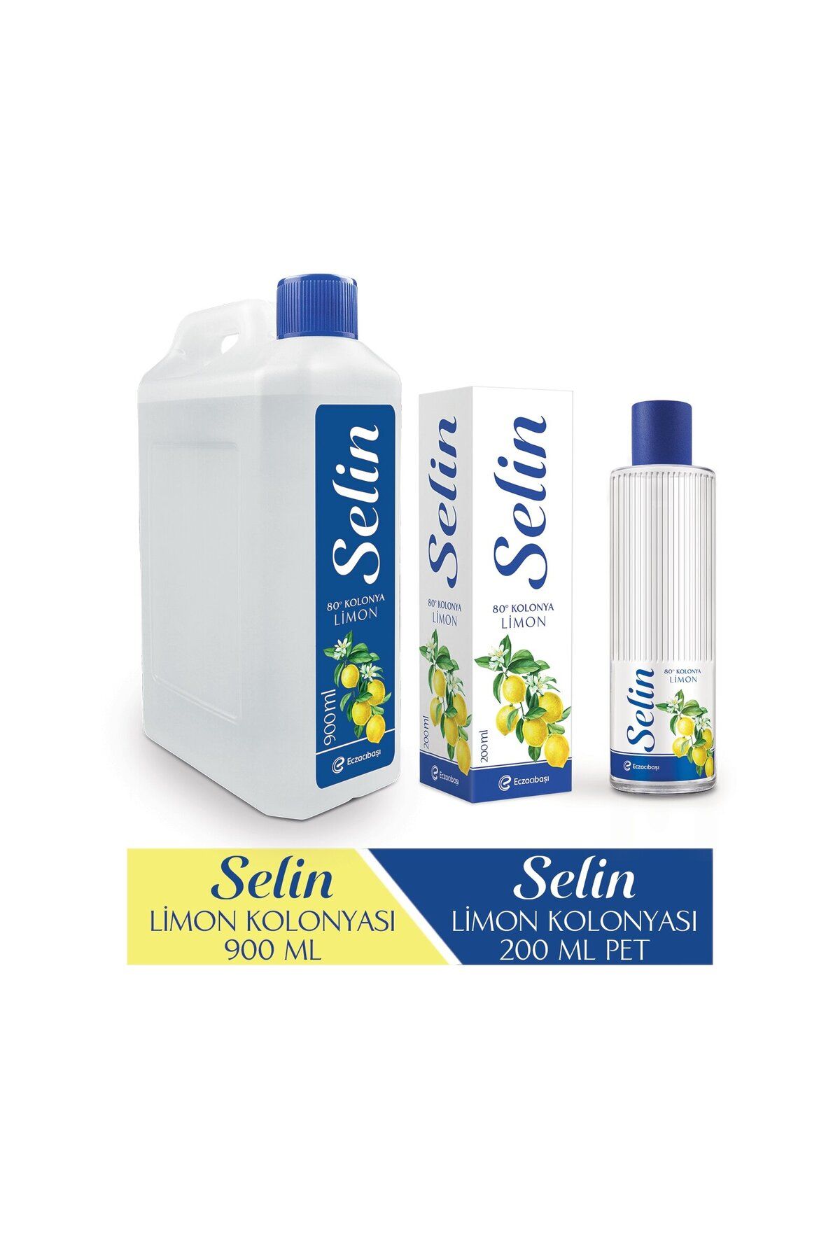 Selin Limon Kolonyası 900 ml+Selin Limon Kolonyası 200 ml