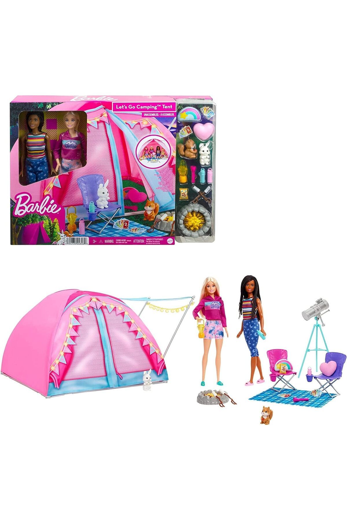 Barbie Malibu Ve Brooklyn Kampta Oyun Seti Hgc18