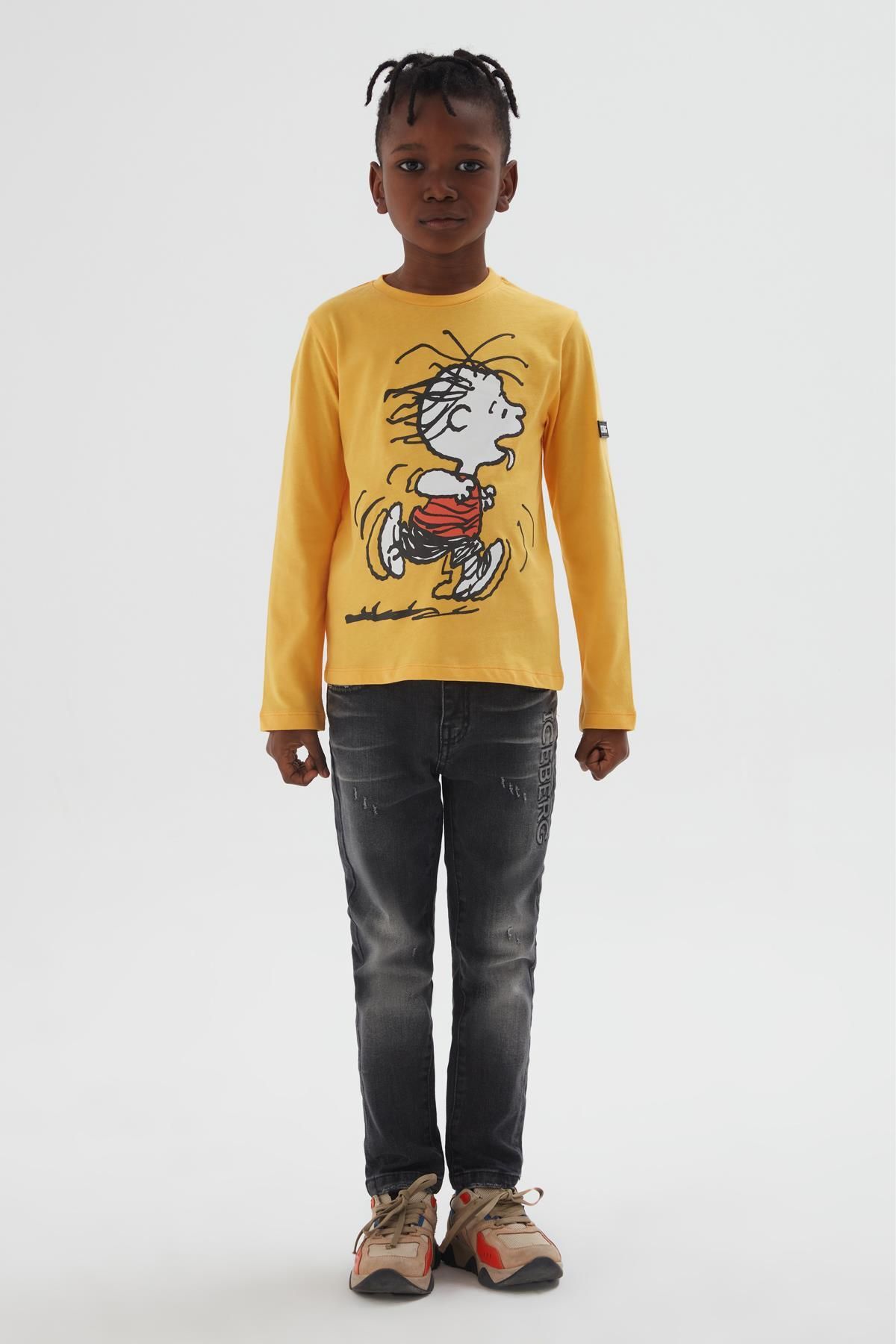 Iceberg Bg Store Erkek Çocuk Sarı T-shirt 22fwıts3306