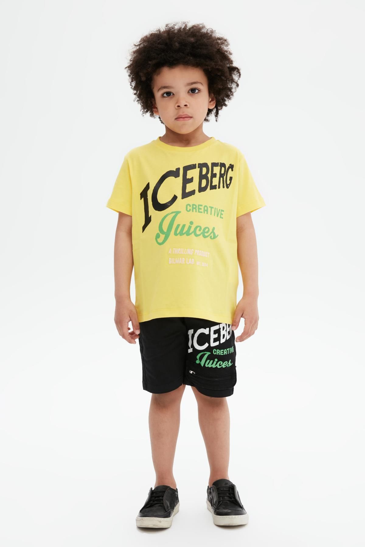 Iceberg Bg Store Erkek Çocuk Sarı T-shirt 23ssıts3128
