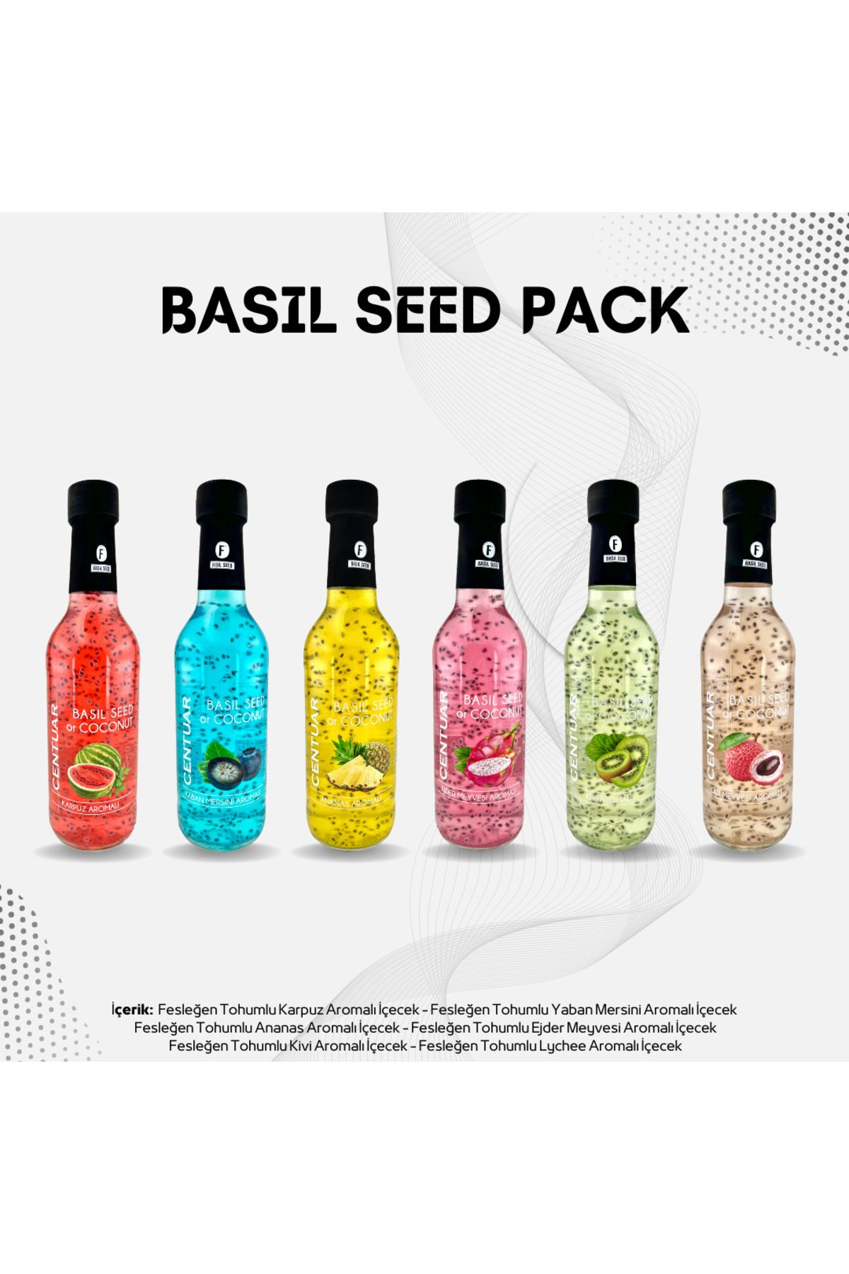 CENTUAR Basil Seed Pack (6'lı)