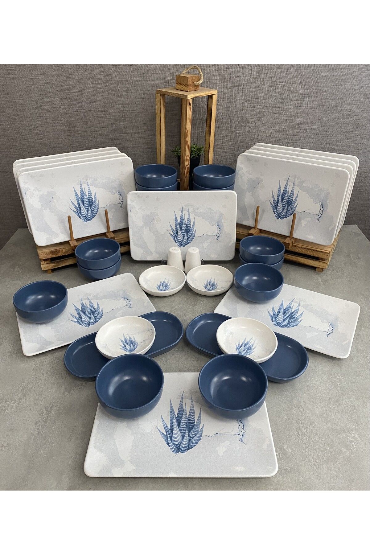 Keramika Takım Yemek Blue Magıc Siera 32 Parça 12 Kişilik