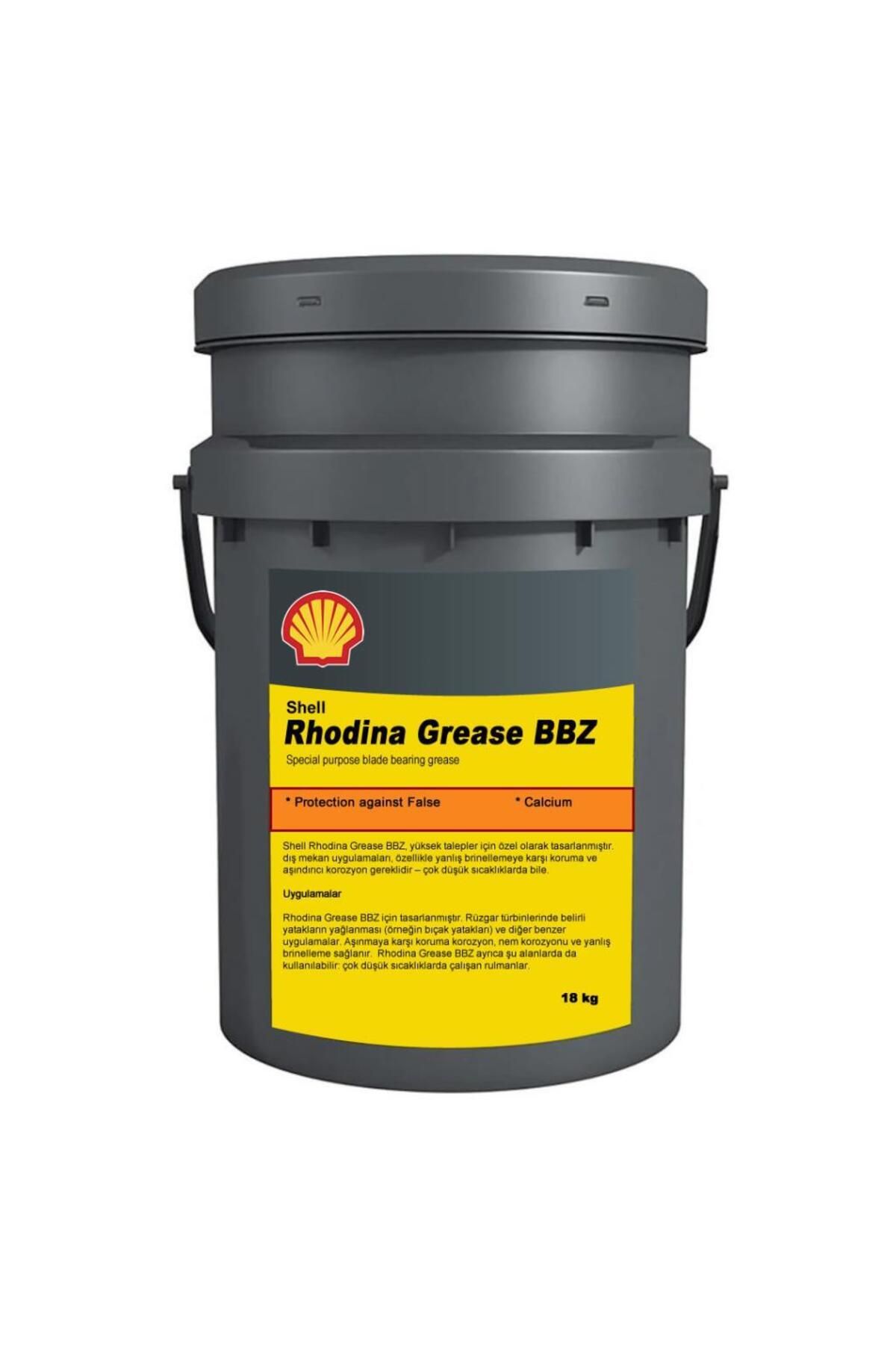 Shell Rhodina Bbz Gres 18 Kg Rüzgar Türbin Yatak Gres Yağı