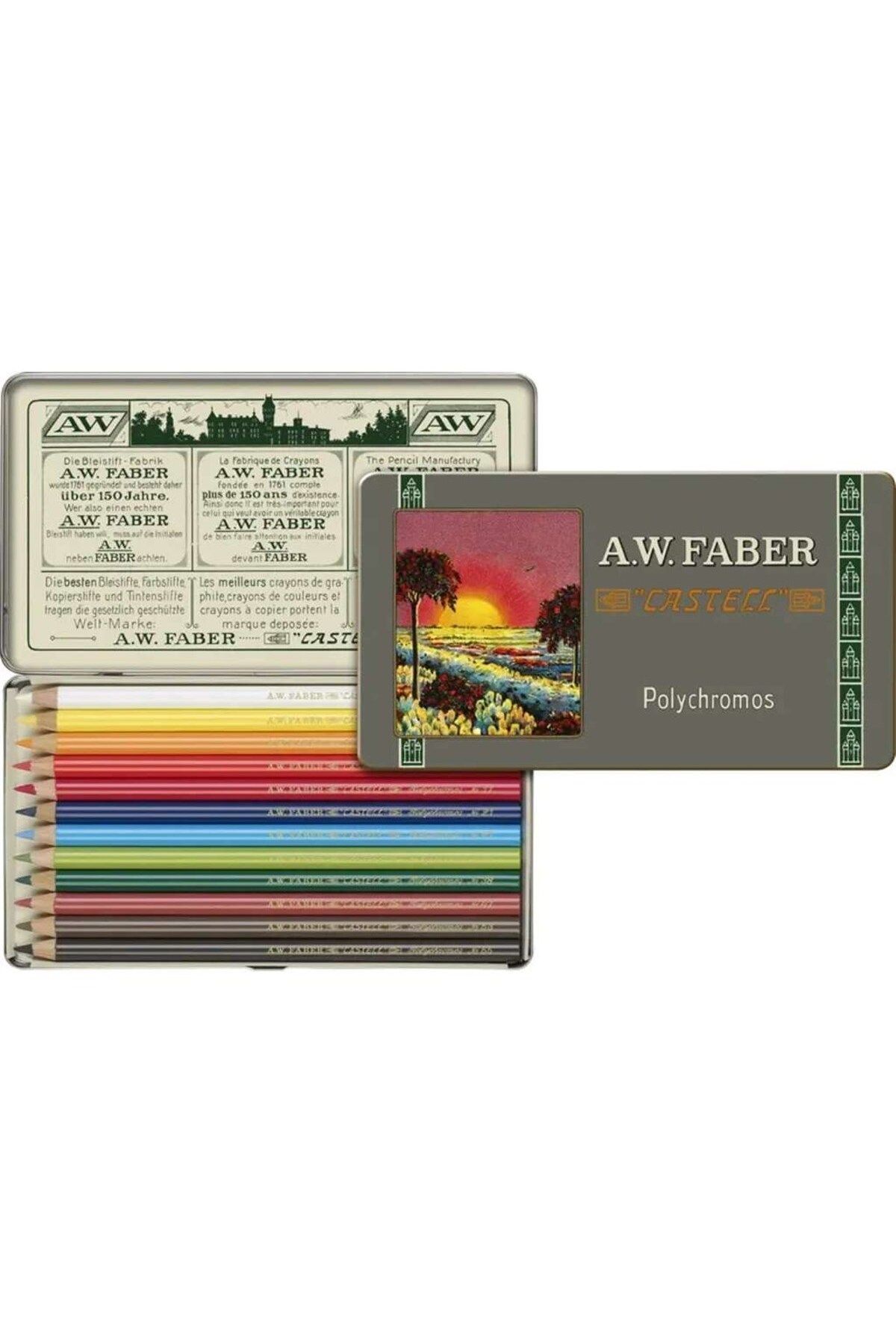 Faber Castell Polychromos 111. Yıl Özel 12 Renk Kuru Boya Kalemi Seti