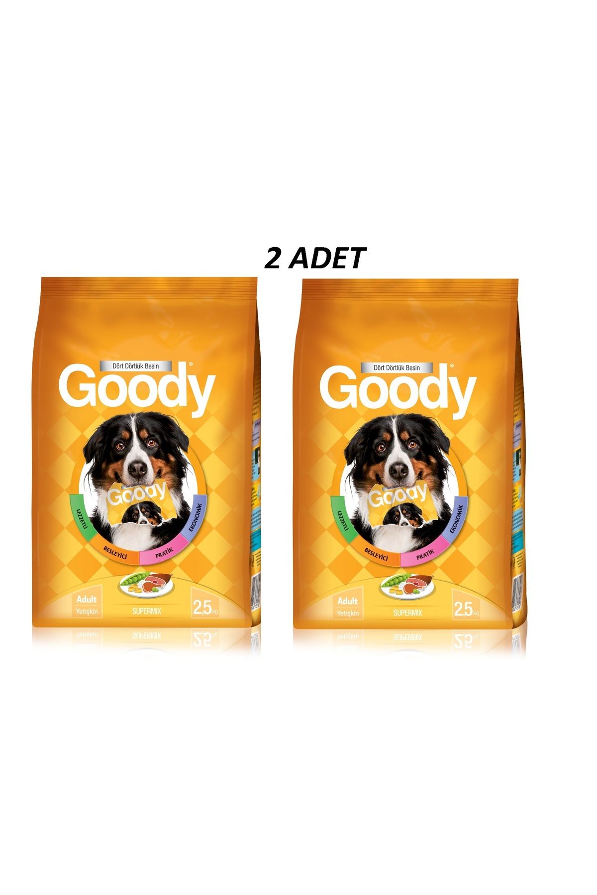 Goody Adult Süper Mix Hassas Yetişkin Köpek Maması 2.5 kg X 2 ADET