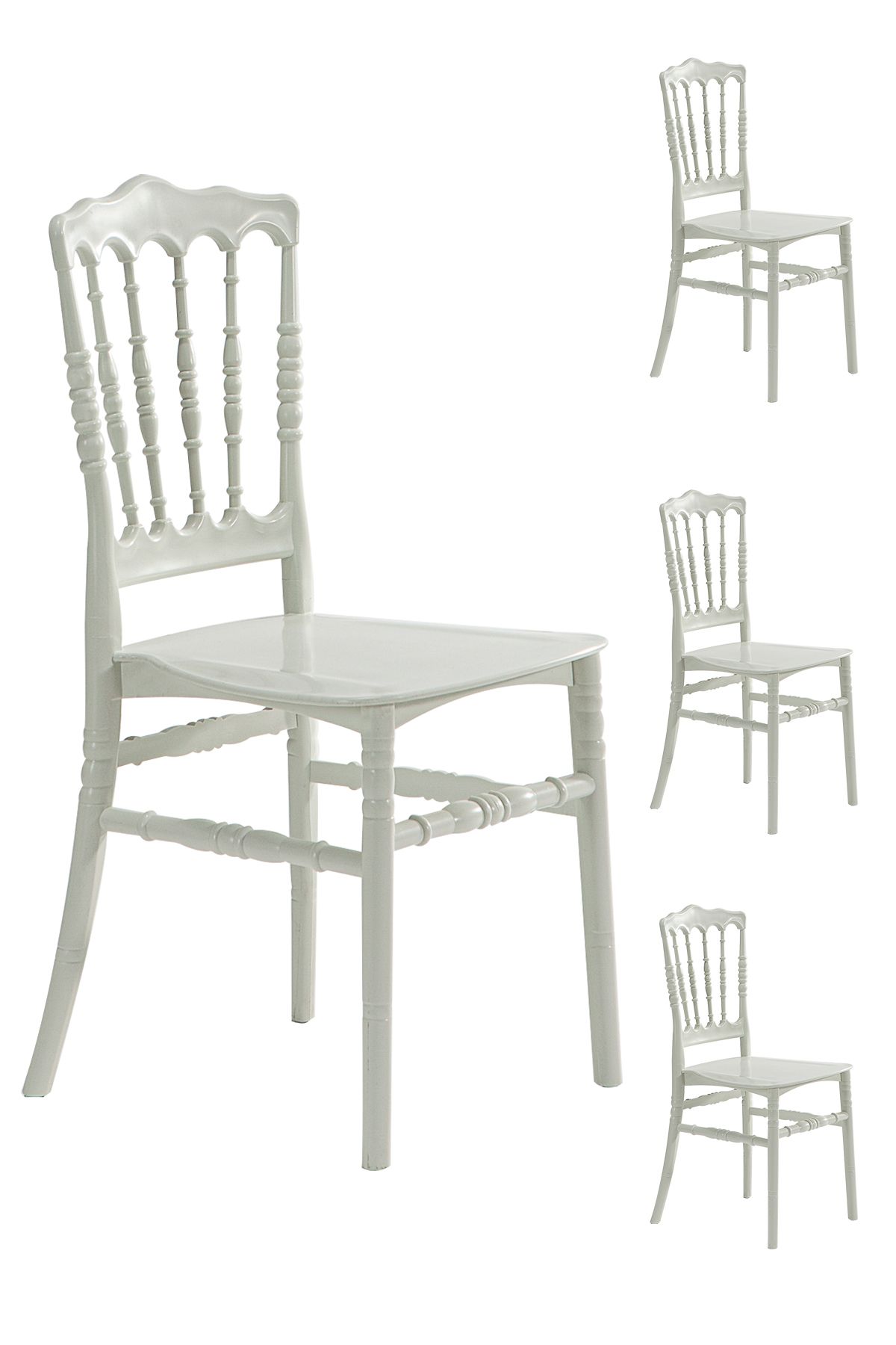 Modalife 4 Adet Miray Beyaz Mutfak Yemek Sandalye