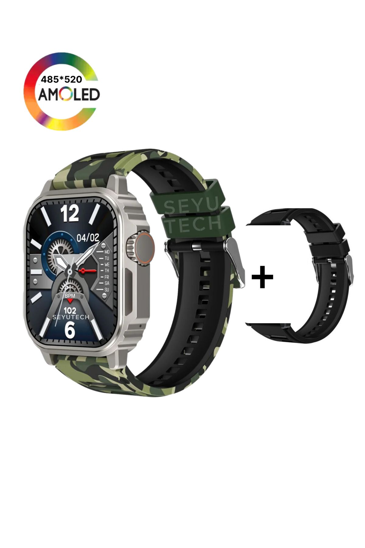 SeyuTech Watch Tank Pro Akıllı Saat Ultra Dayanıklı Iphone Ve Android Tüm Telefonlara Uyumlu Smartwatch