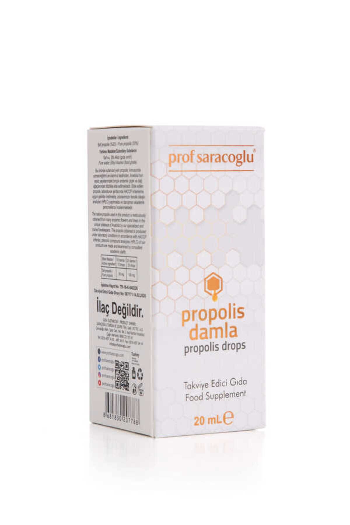 prof saracoglu Propolis - A Damla Takviye Edici Gıda