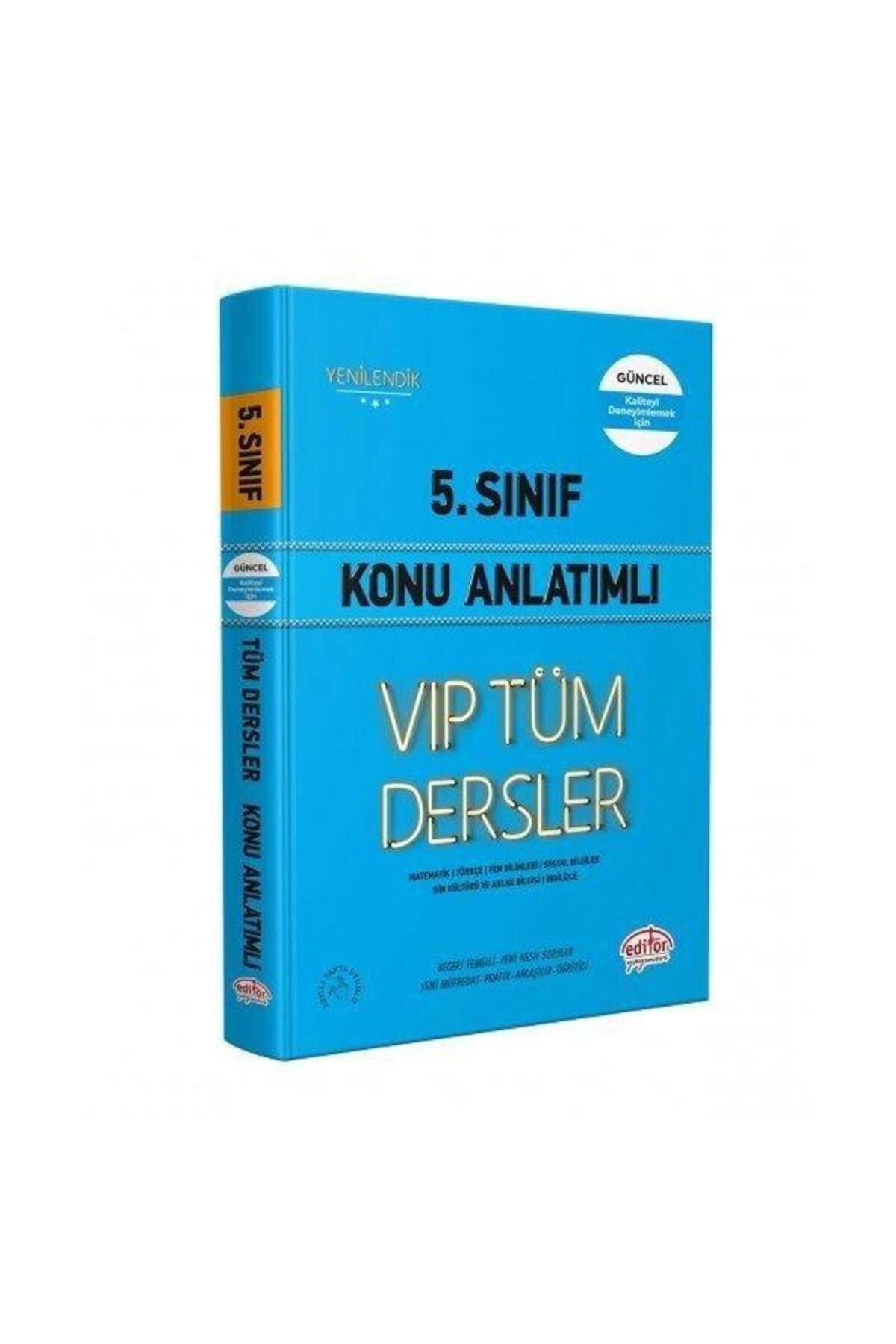 Editör Yayınları 5.Sınıf VIP Tüm Dersler Konu Anlatımlı Mavi Kitap