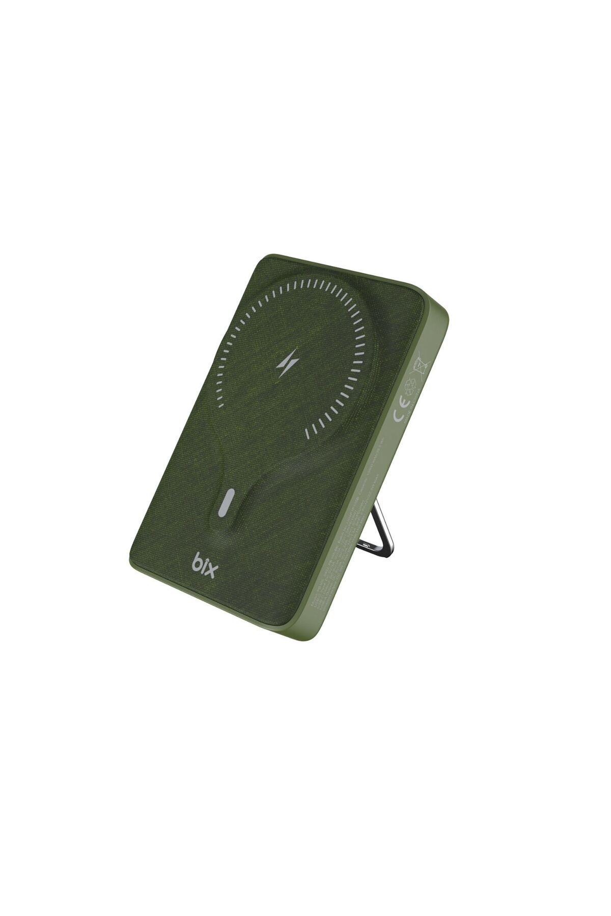 Bix Pb105 10000mah Stand Özellikli Pd20w Type-c Usb-a 15w Kablosuz Hızlı Şarj Led Göstergeli powerbank