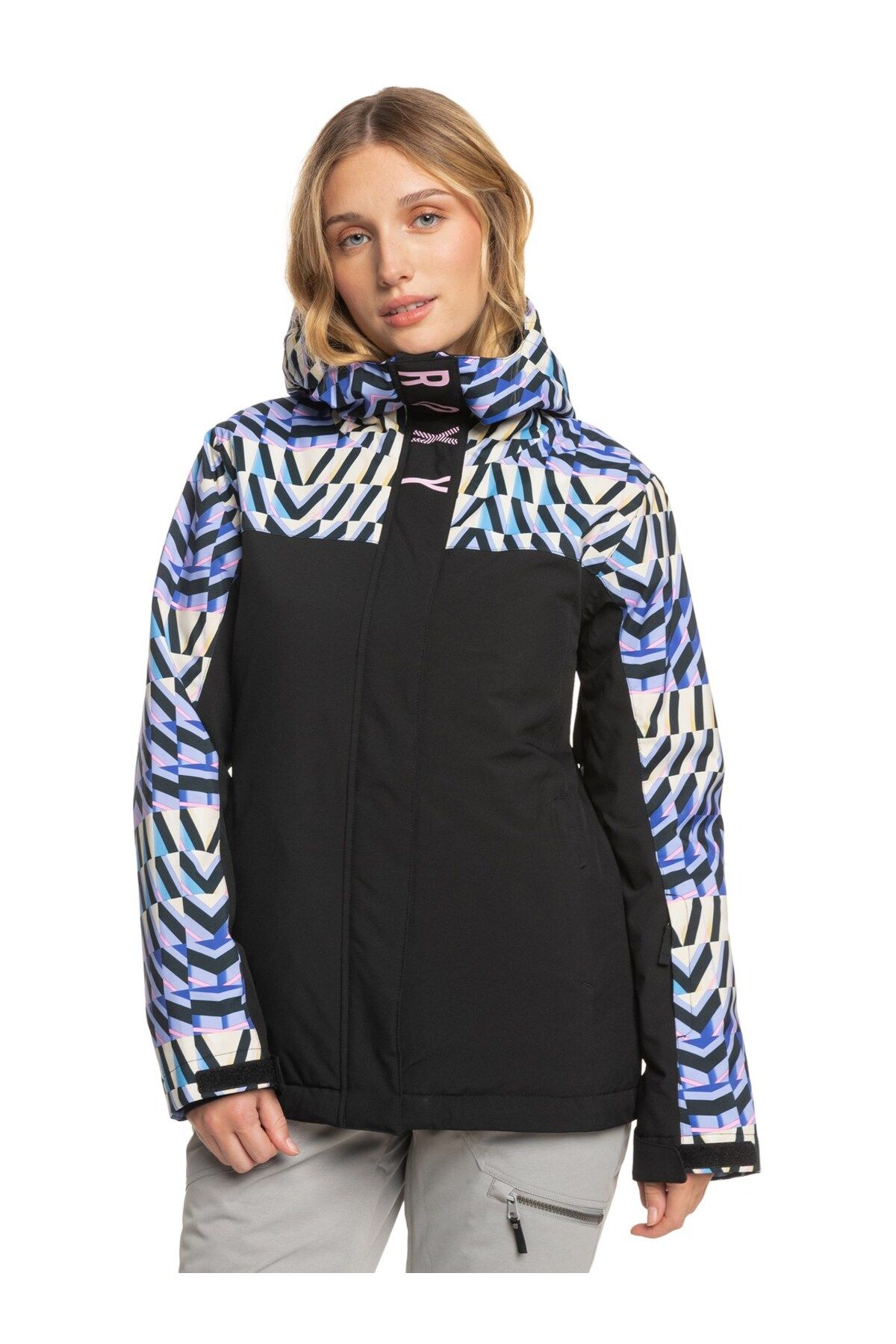 Roxy Kadın Parchment Monıque Galaxy Jk Snowboard Ceketi-erjtj03451-Tec1