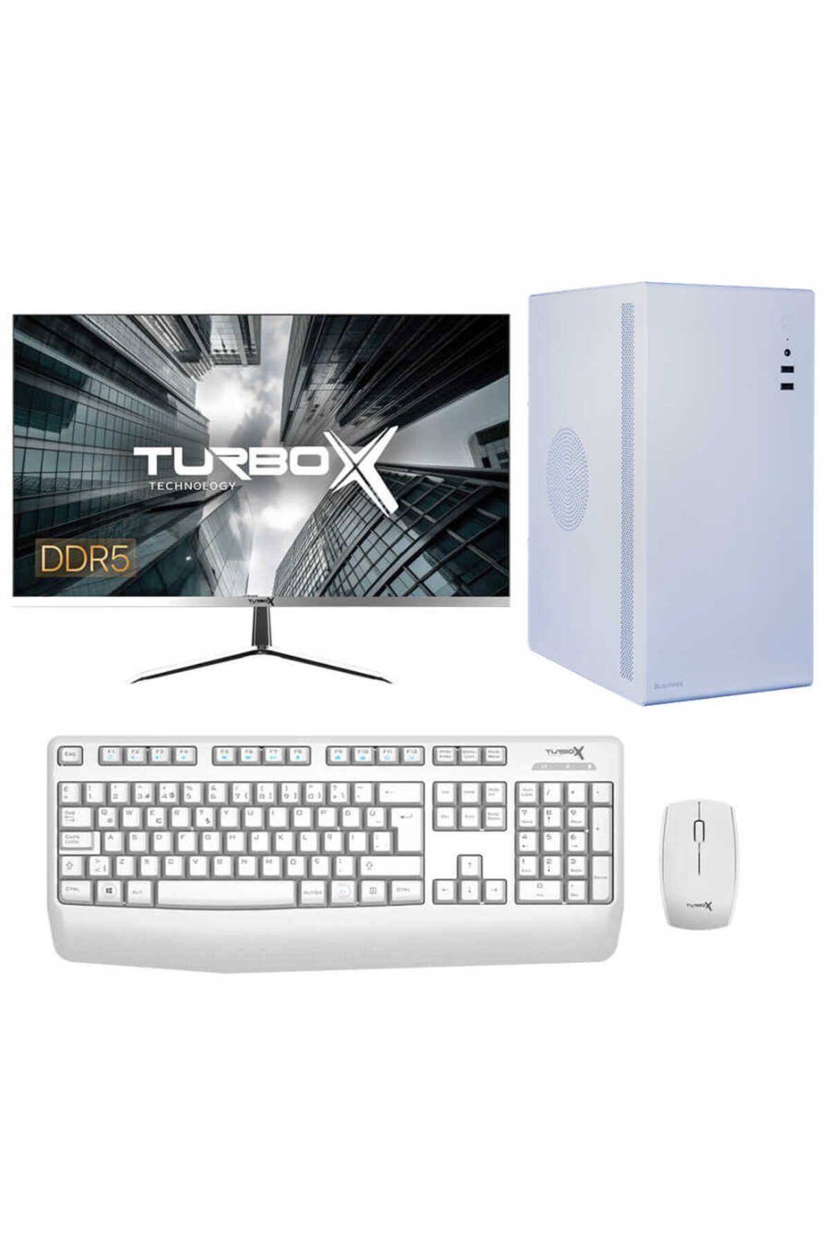 TURBOX Tx4753 Intel Core i3 13100 16GB DDR5 Ram 512GB NVMe 23.8 inç FHD Monitör Ofis Bilgisayarı