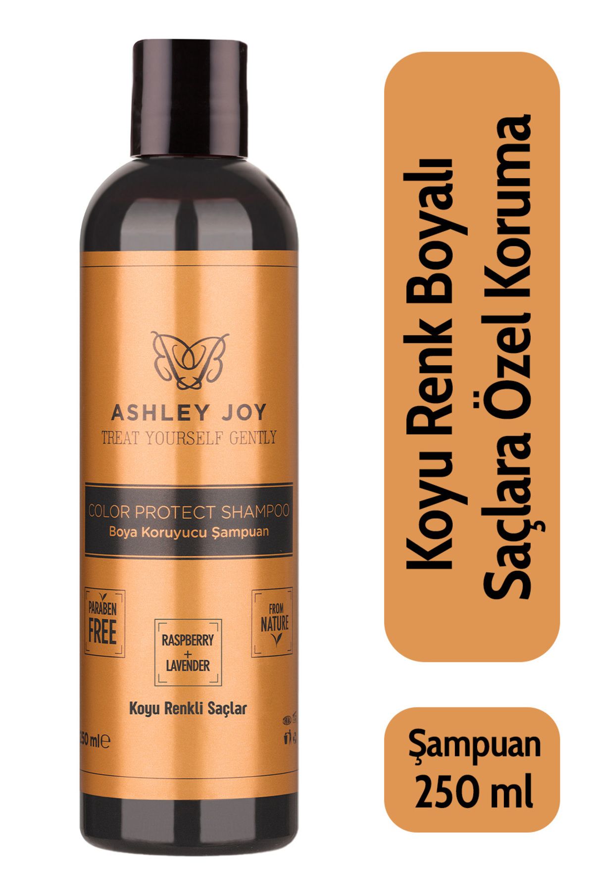 Ashley Joy Koyu Renk Boyalı Saçlara Özel Lavanta Ahududu Özlü Renk Koruyucu Şampuan 250 ml