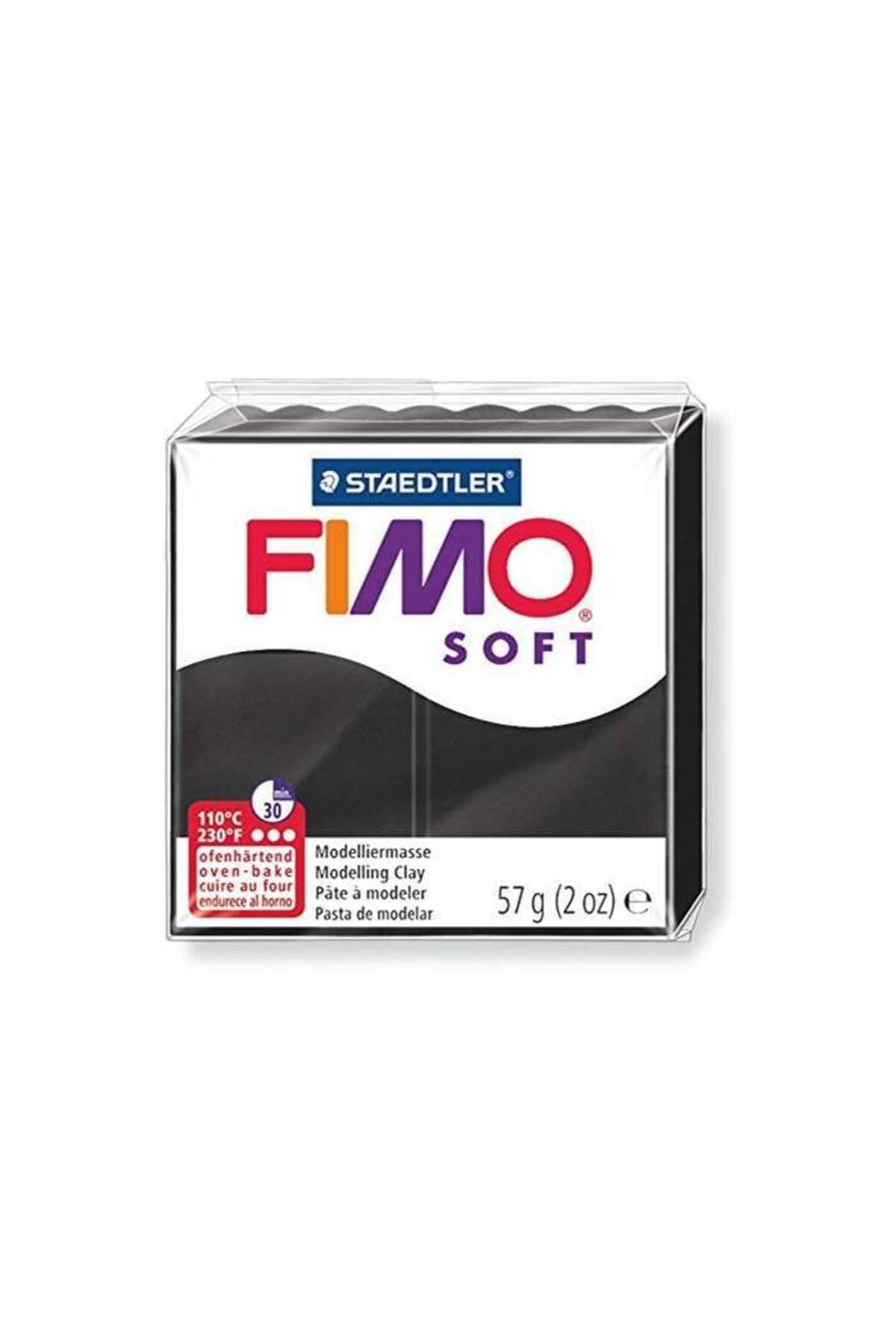 Staedtler Fimo Soft Polimer Kil Black 57 g