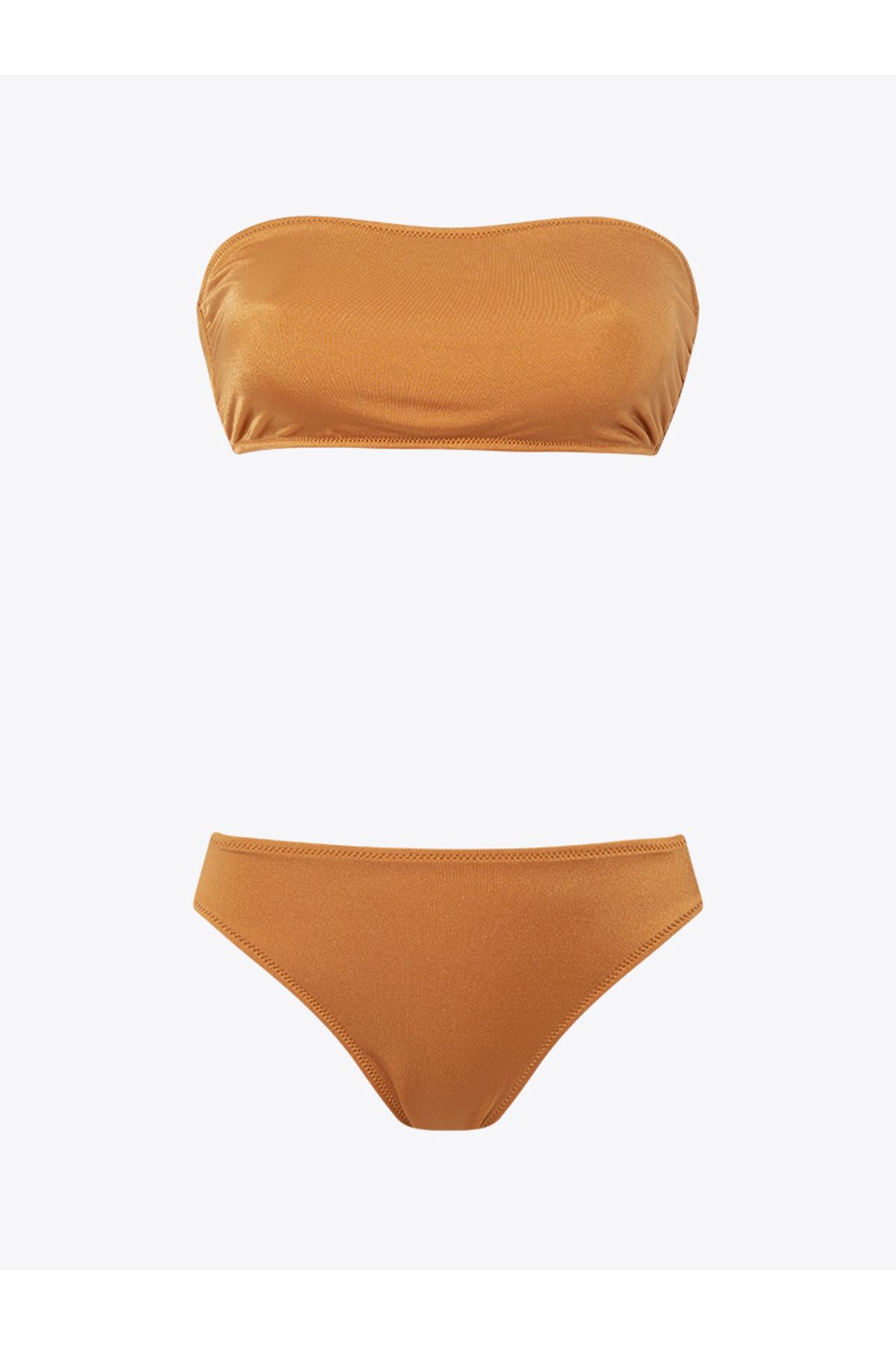 Rivus Straplez Kayısı Rengi Bikini Takımı - Oranj