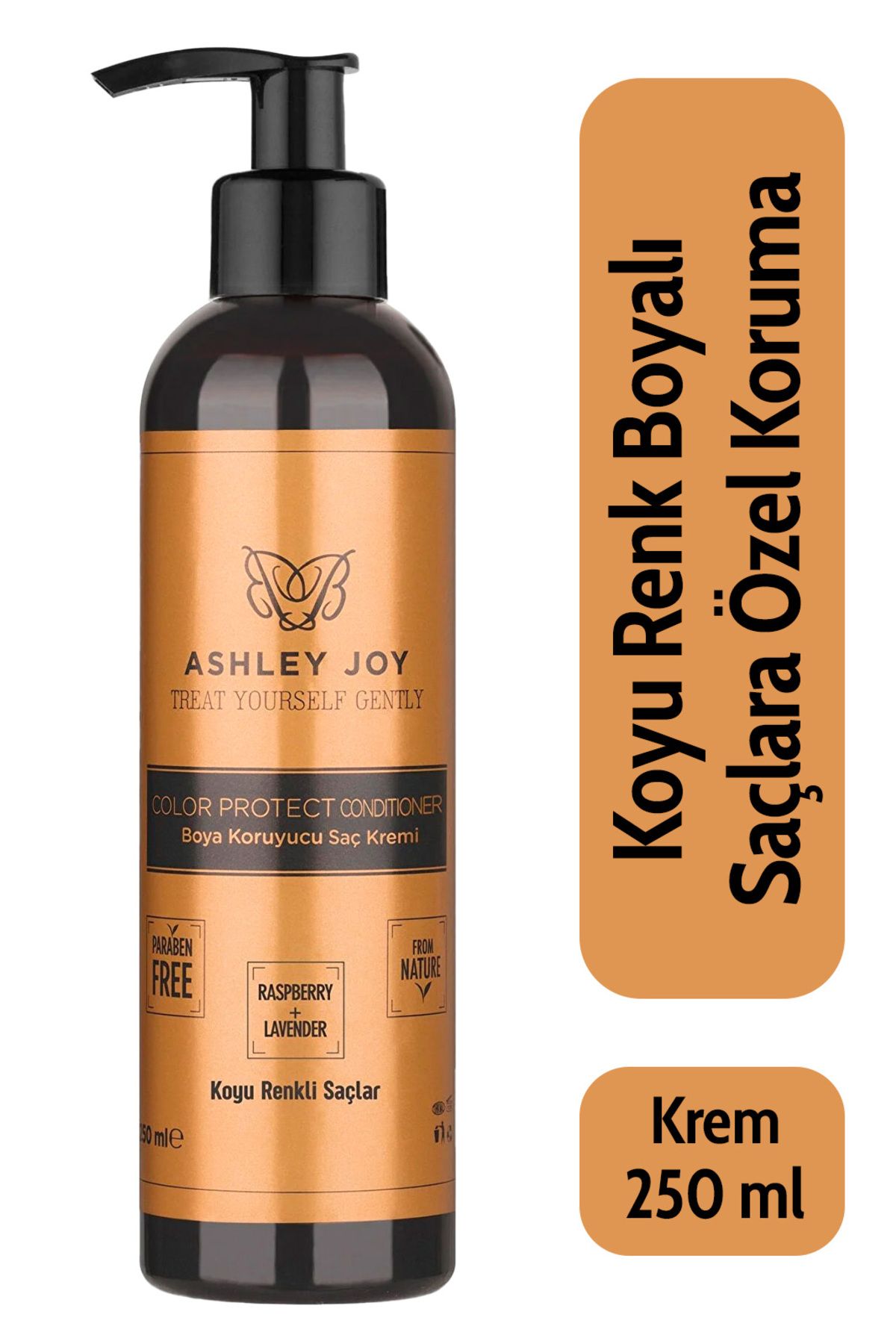 Ashley Joy Koyu Renk Boyalı Saçlara Özel Lavanta Ahududu Özlü Renk Koruyucu Saç Kremi 250 ml