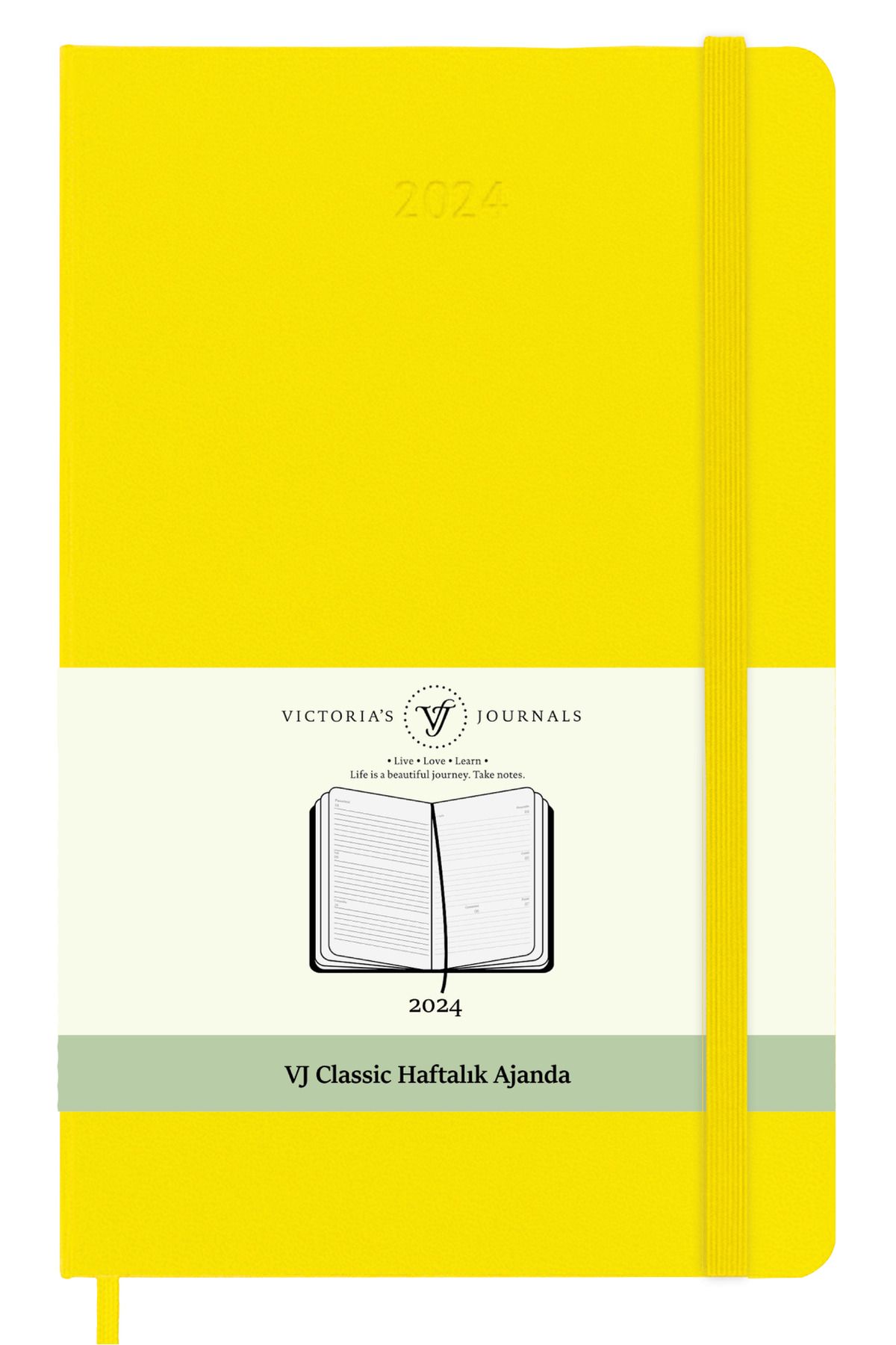 Victoria's Journals Classic 2024 Haftalık Ajanda 13x21