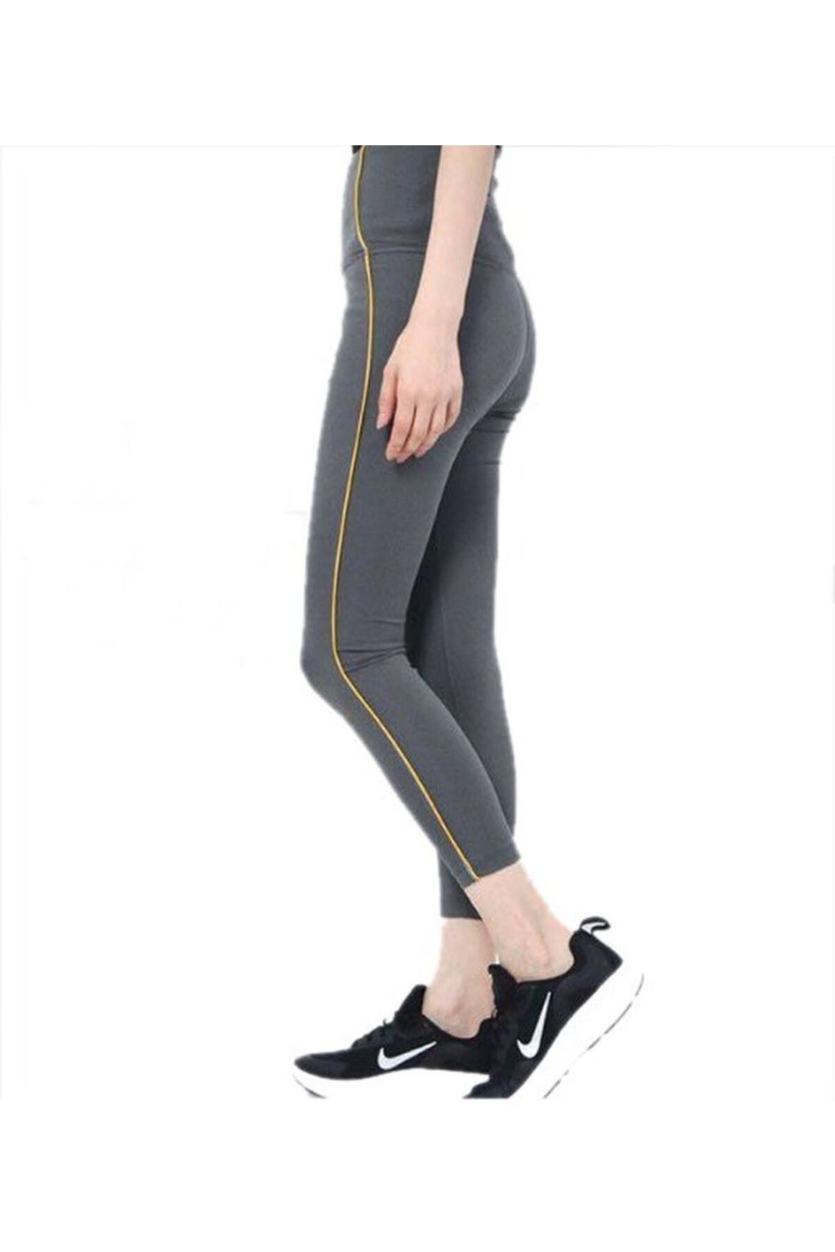 Nike Yoga Dri-fit Women's Grey Hight Rise 7/8 Crop Legging
