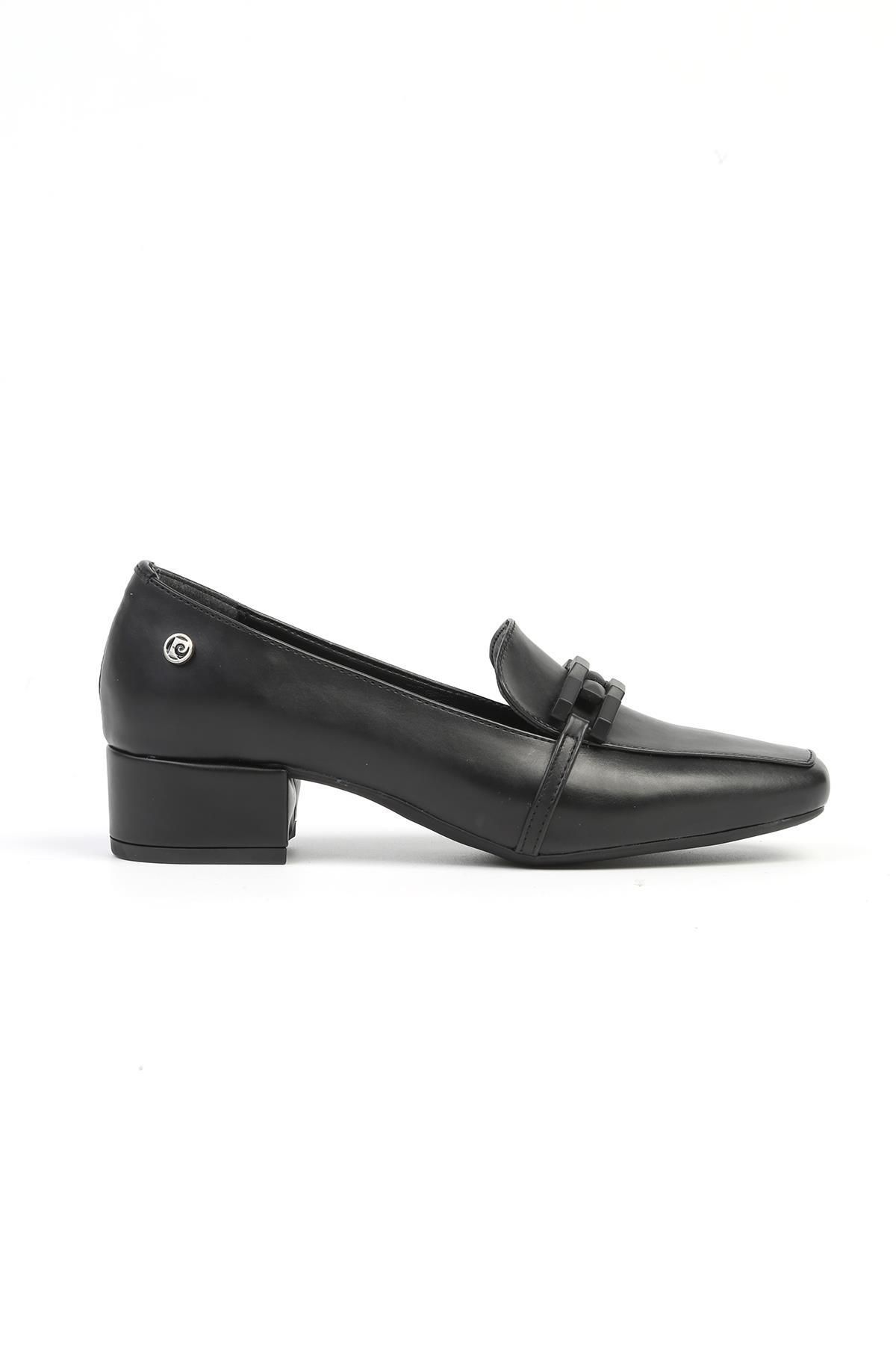 Pierre Cardin ® | PC-52537 - 3592 Siyah Cilt - Kadın Topuklu Ayakkabı