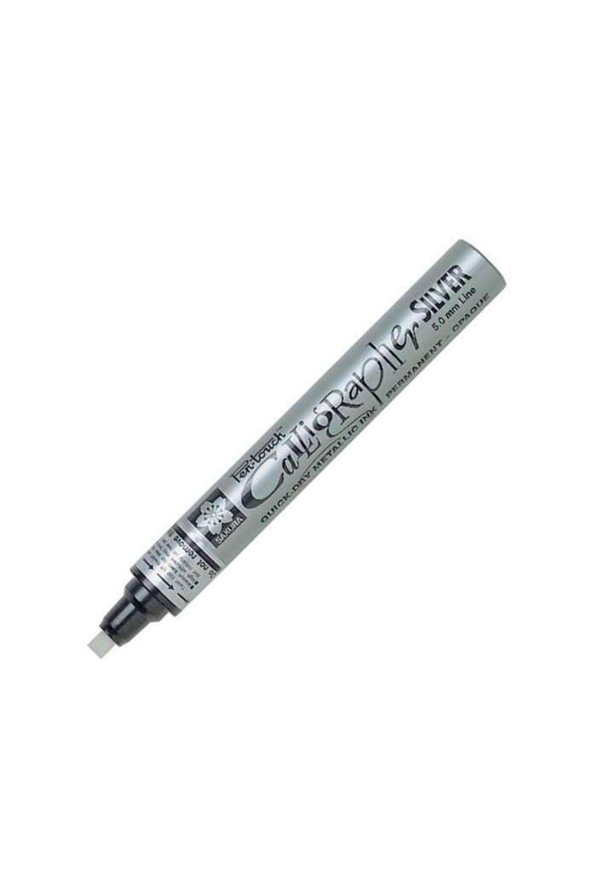 Sakura Pen Touch Kaligrafi Kalemi 5.0 Mm Silver