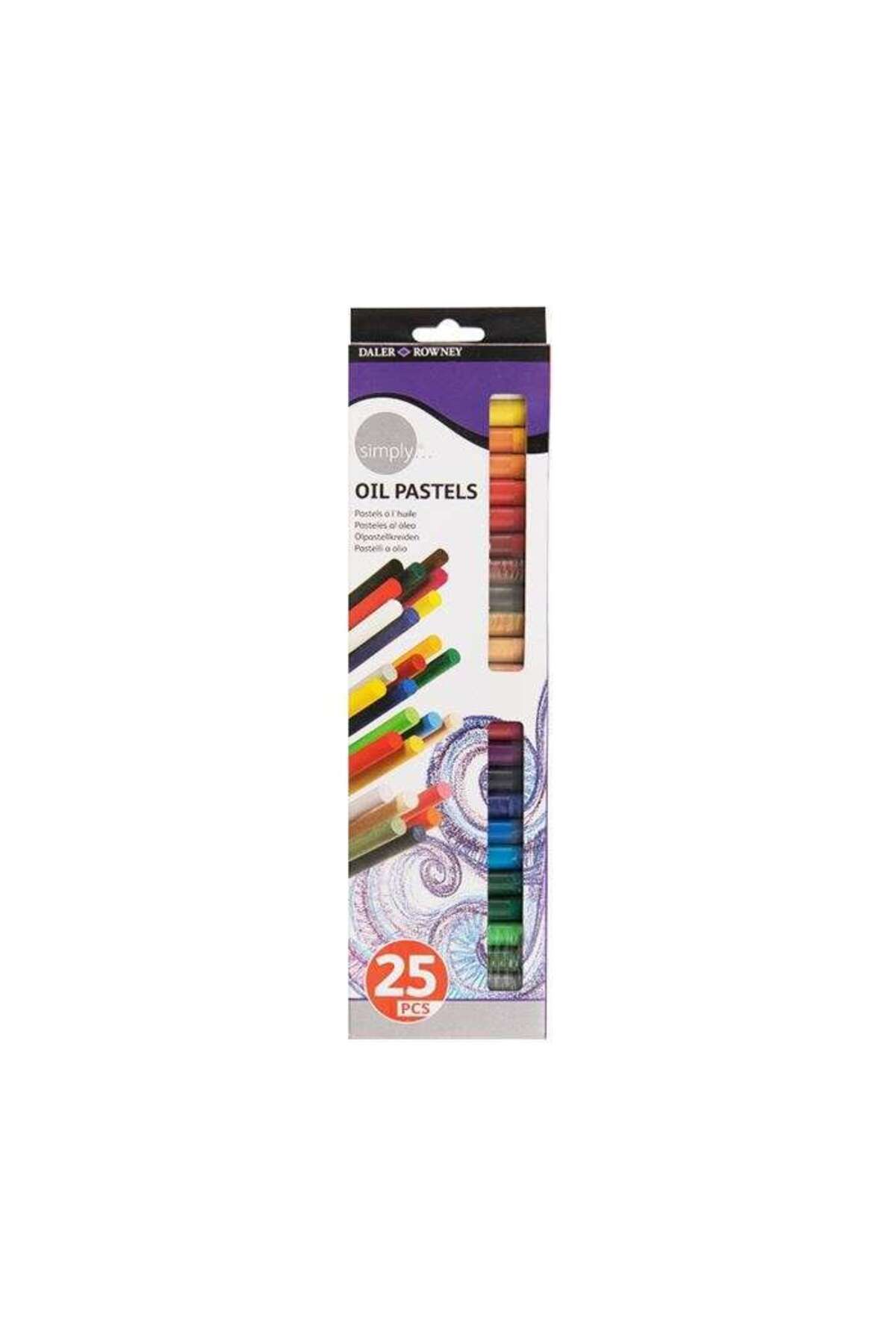 Daler Rowney Simply Yağlı Pastel Boya Seti 25 Renk