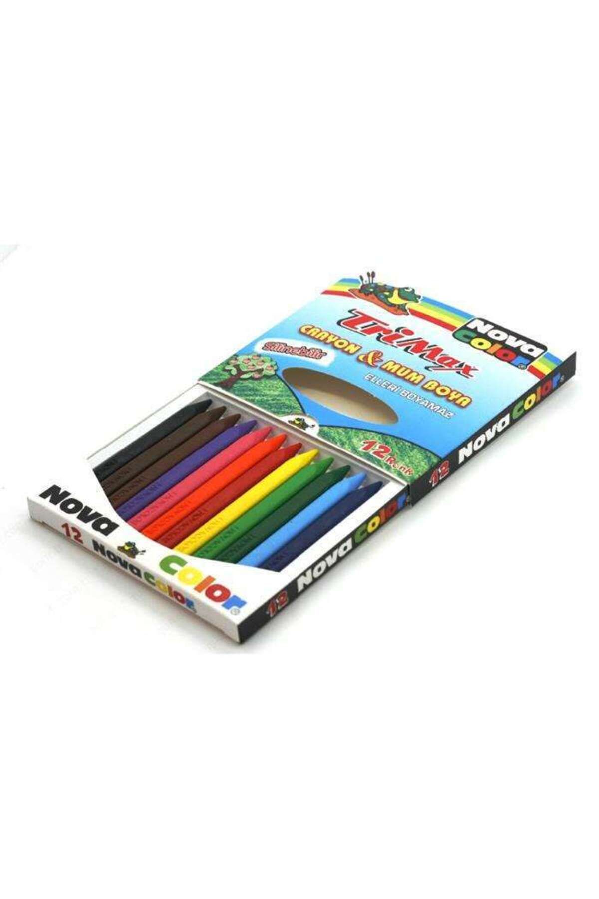 nova color Trimax Crayon Mum Boya 12 Renk