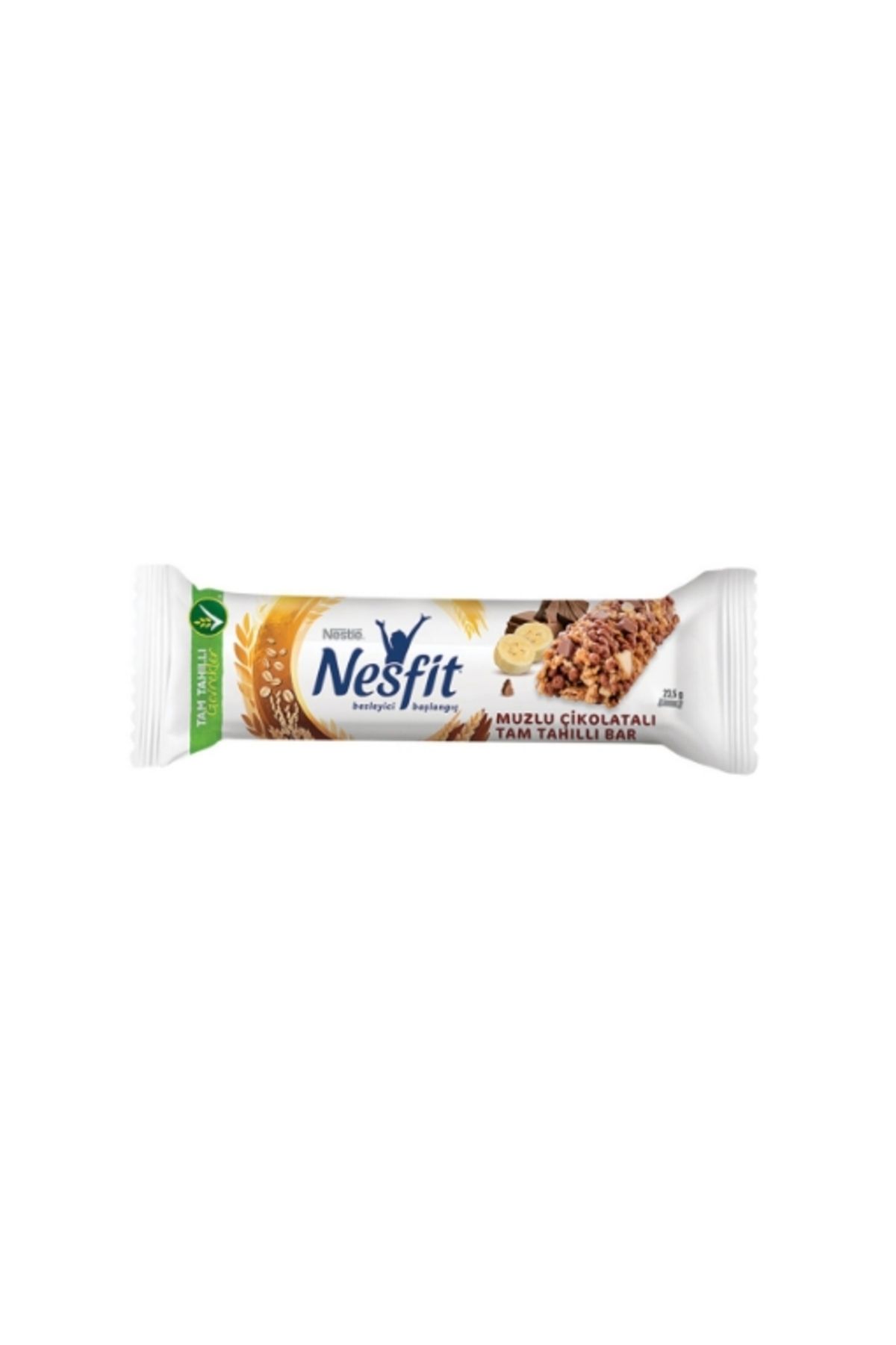 Nestle 2'li Nesfit Sütlü Çikolatalı Muzlu Tam Tahıllı Bar 23,5 Gr.