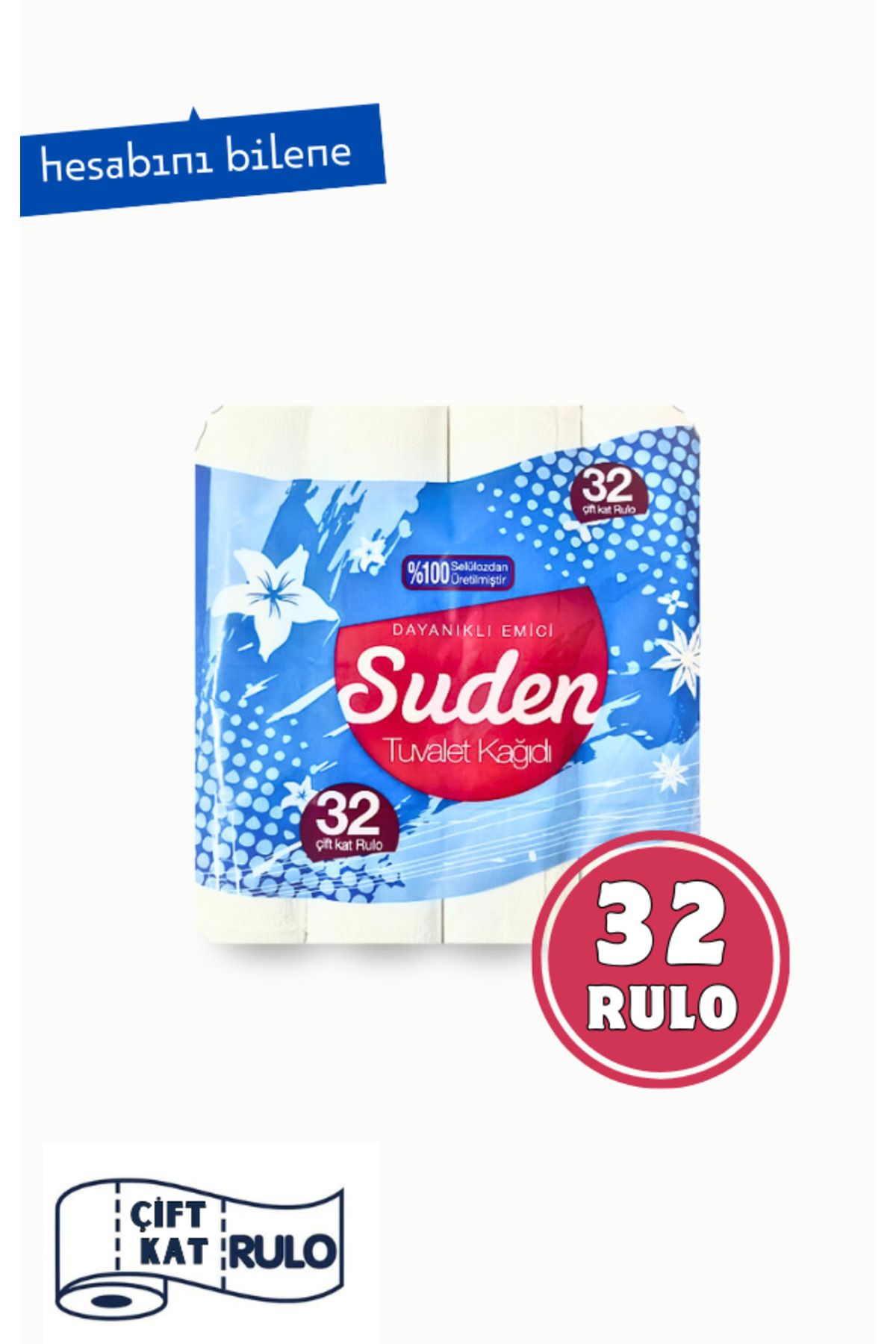 SUDEN Avantaj Paket Tuvalet Kağıdı 32 Rulo