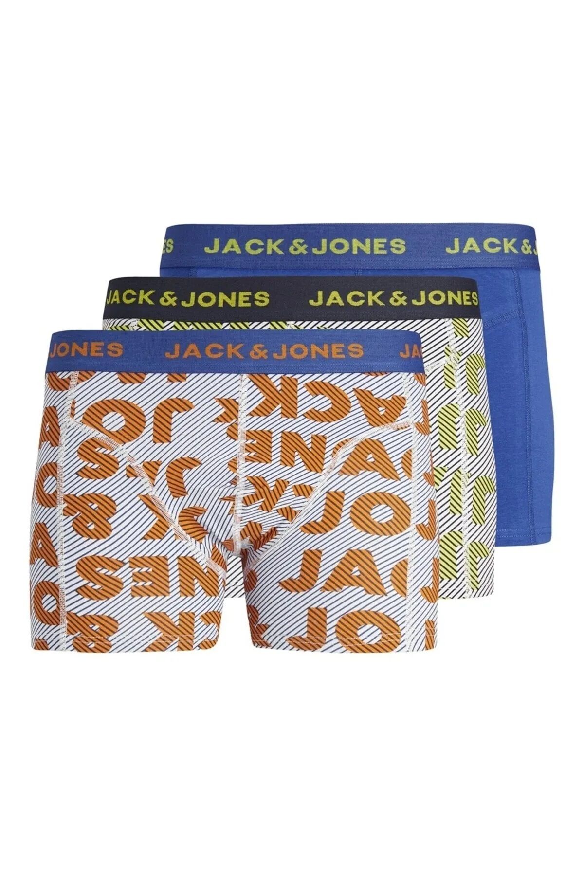 Jack & Jones Karışık Renkli Erkek 3 Lü Boxer Şort